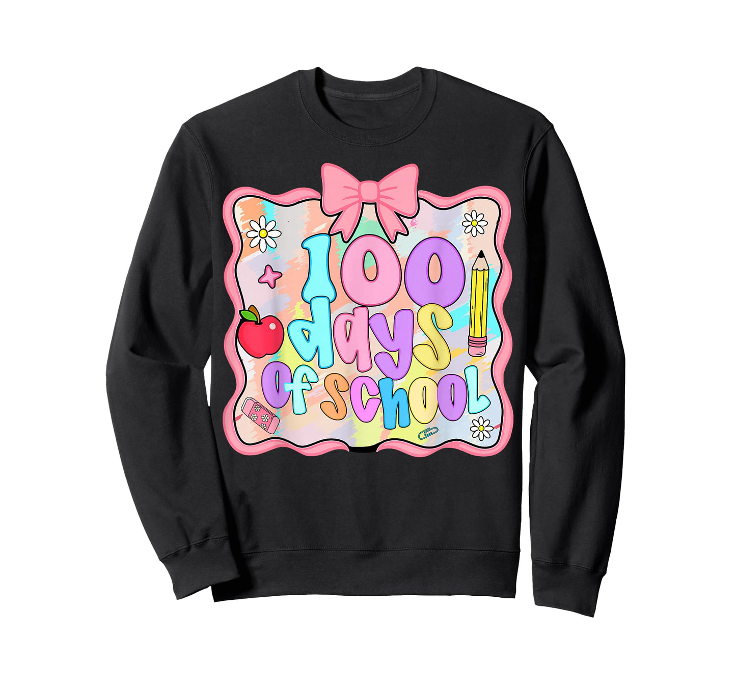 100 Days of School Preppy 100th Day of School Kids Teacher T-Shirt