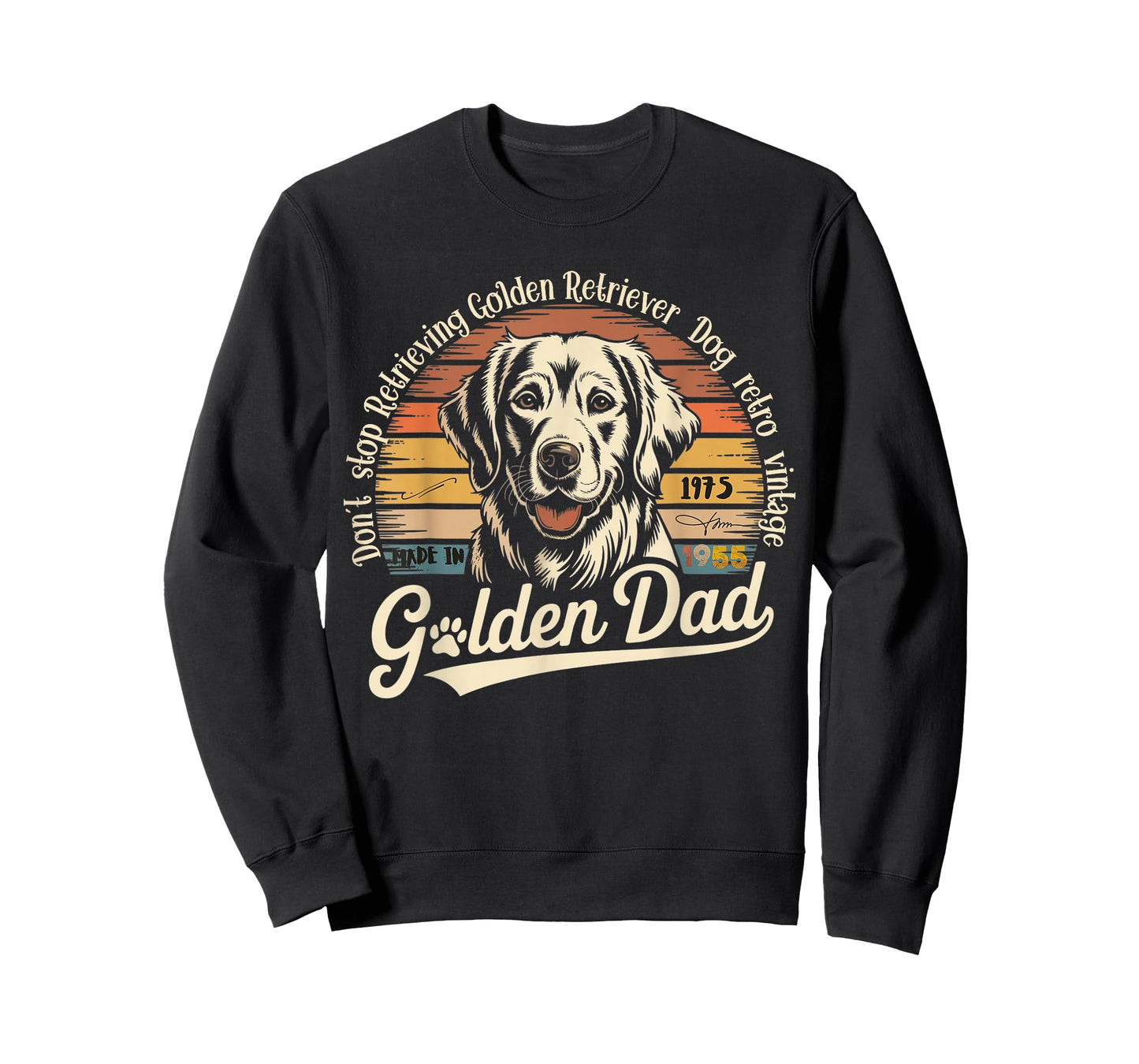 Don´t Stop Retrieving Golden Retriever Dog Retro Vintage T-Shirt