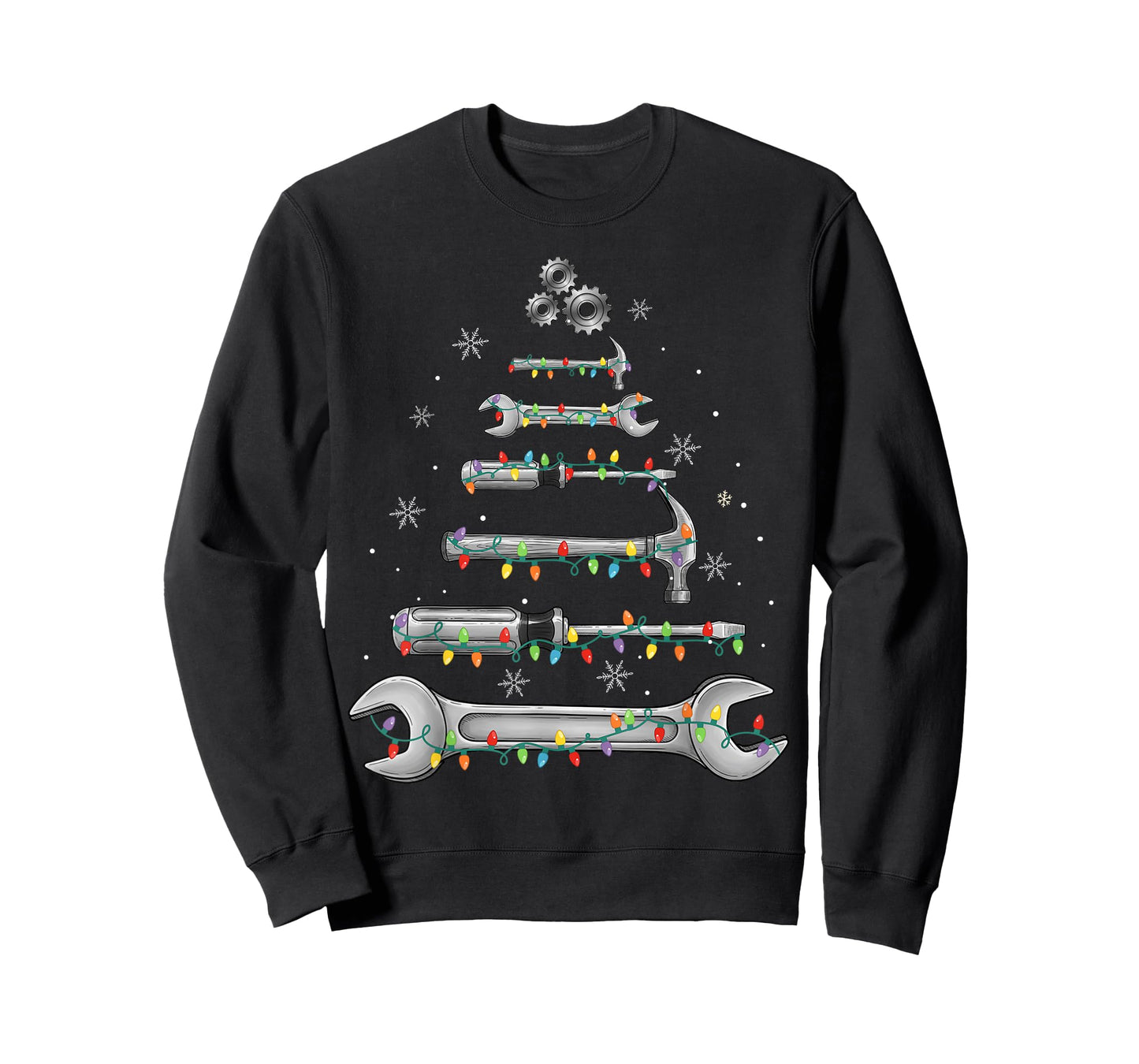 Mechanic Tools Christmas Tree Garage Men Kids Xmas T-Shirt