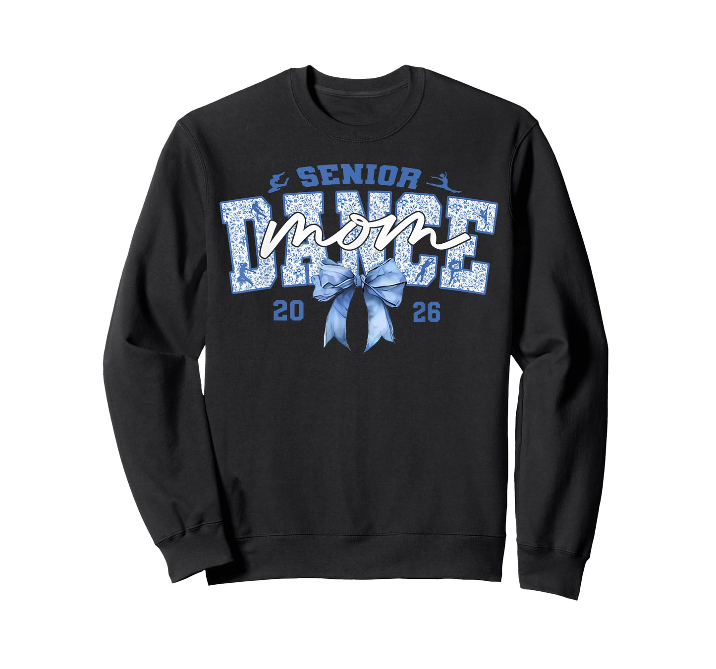 Blue Dance Senior Mom 2026 Coquette Ballet Dancing Mama T-Shirt