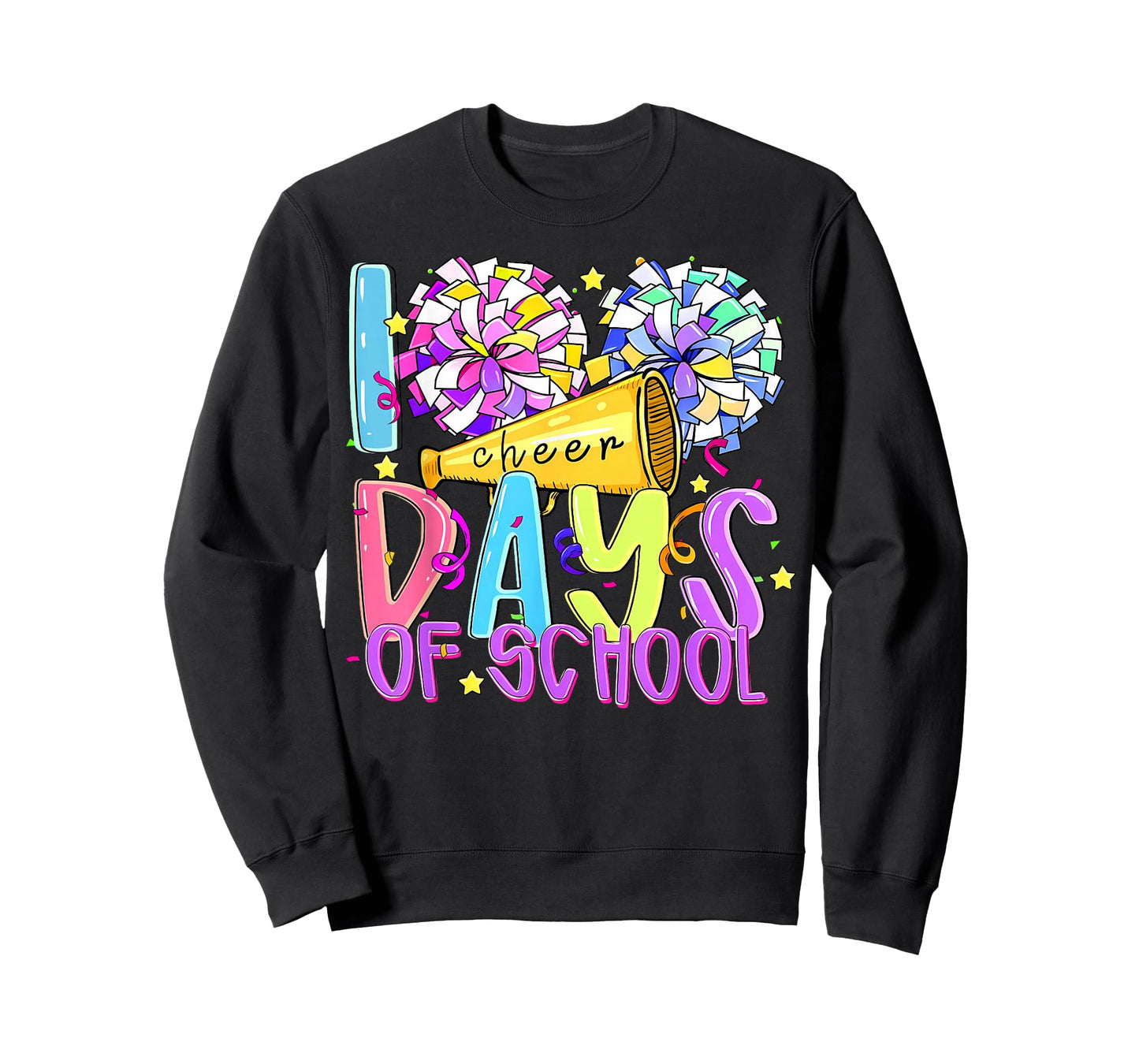 100 Days of School Cheer Teachers Kids 100th Day of School T-Shirt