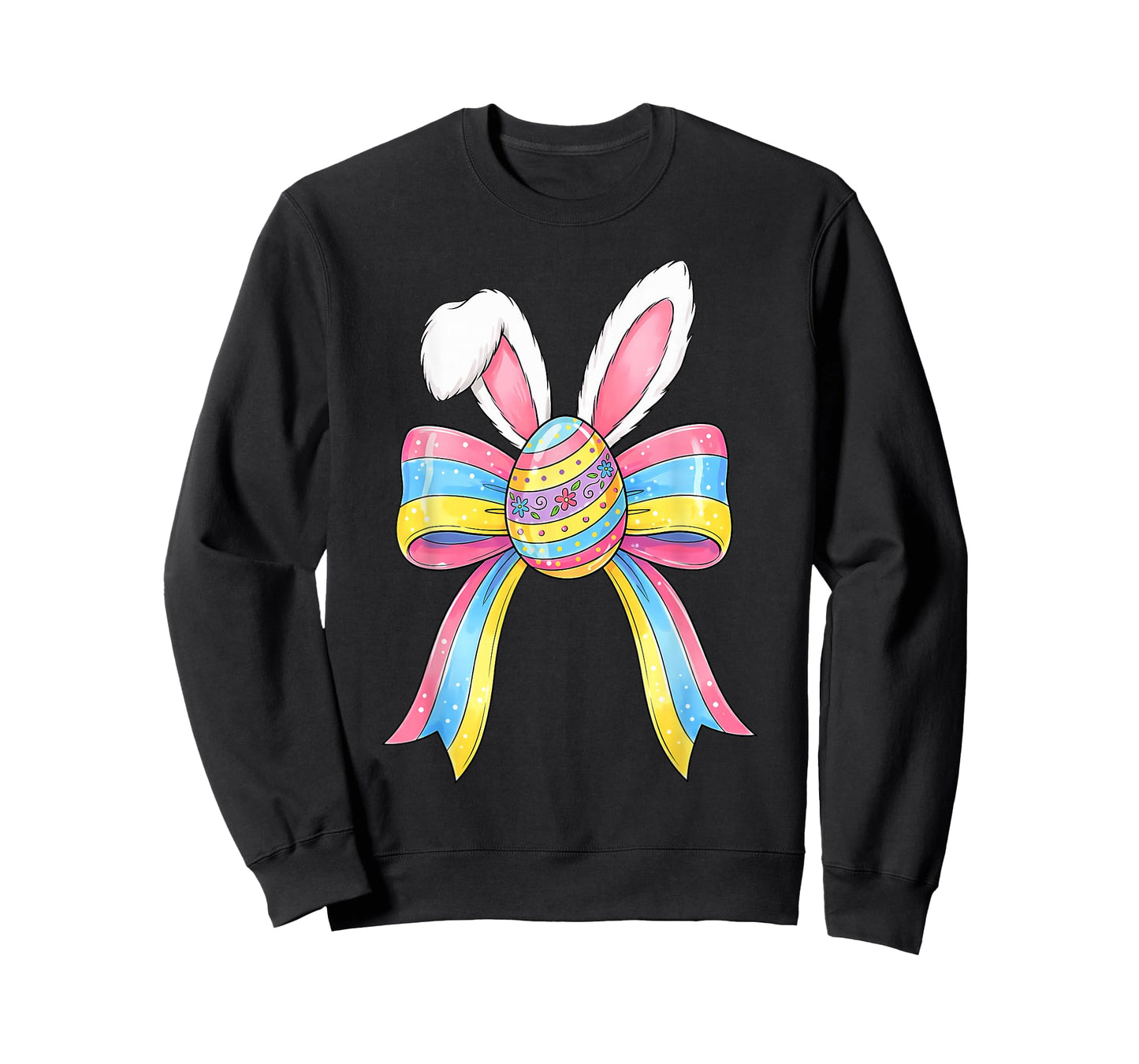 Girls Easter Cute Coquette Bow Egg Easter Kids Girls Women T-Shirt