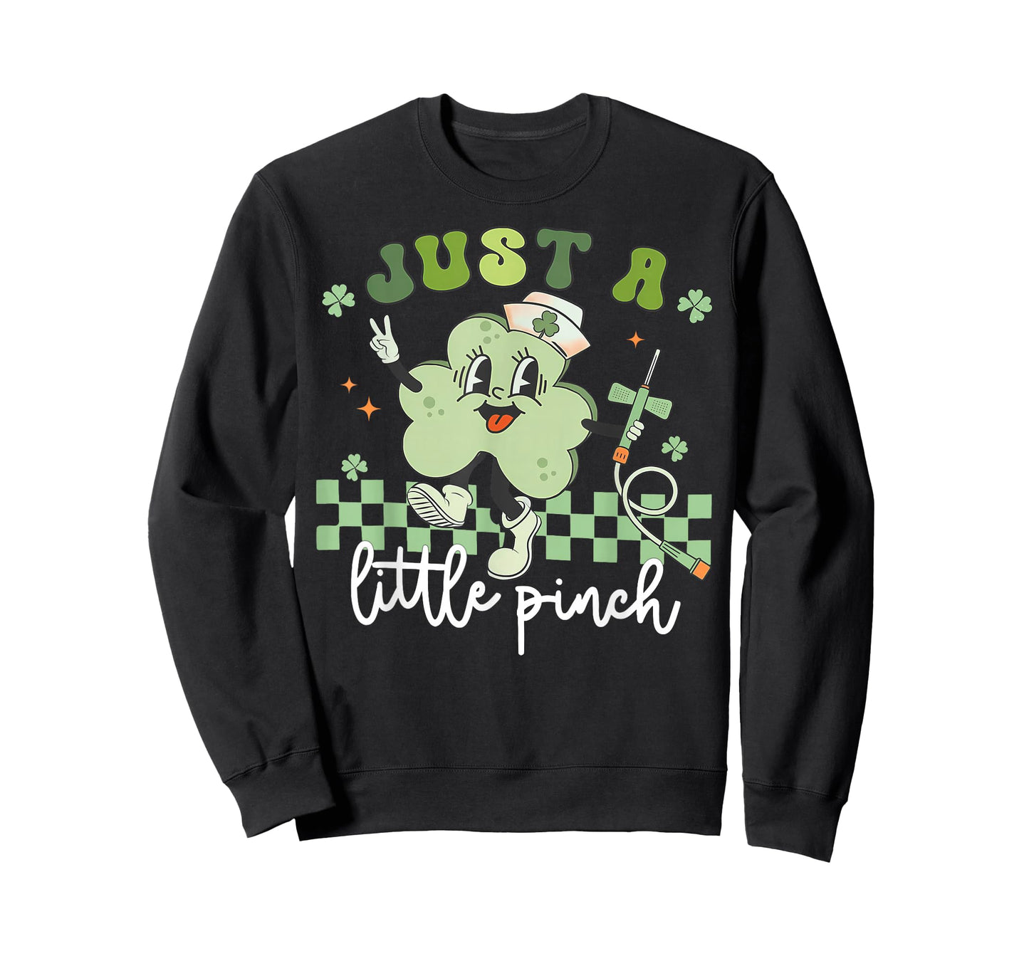 Just a Little Pinch Phlebotomist Nurse Shamrock Patricks Day T-Shirt