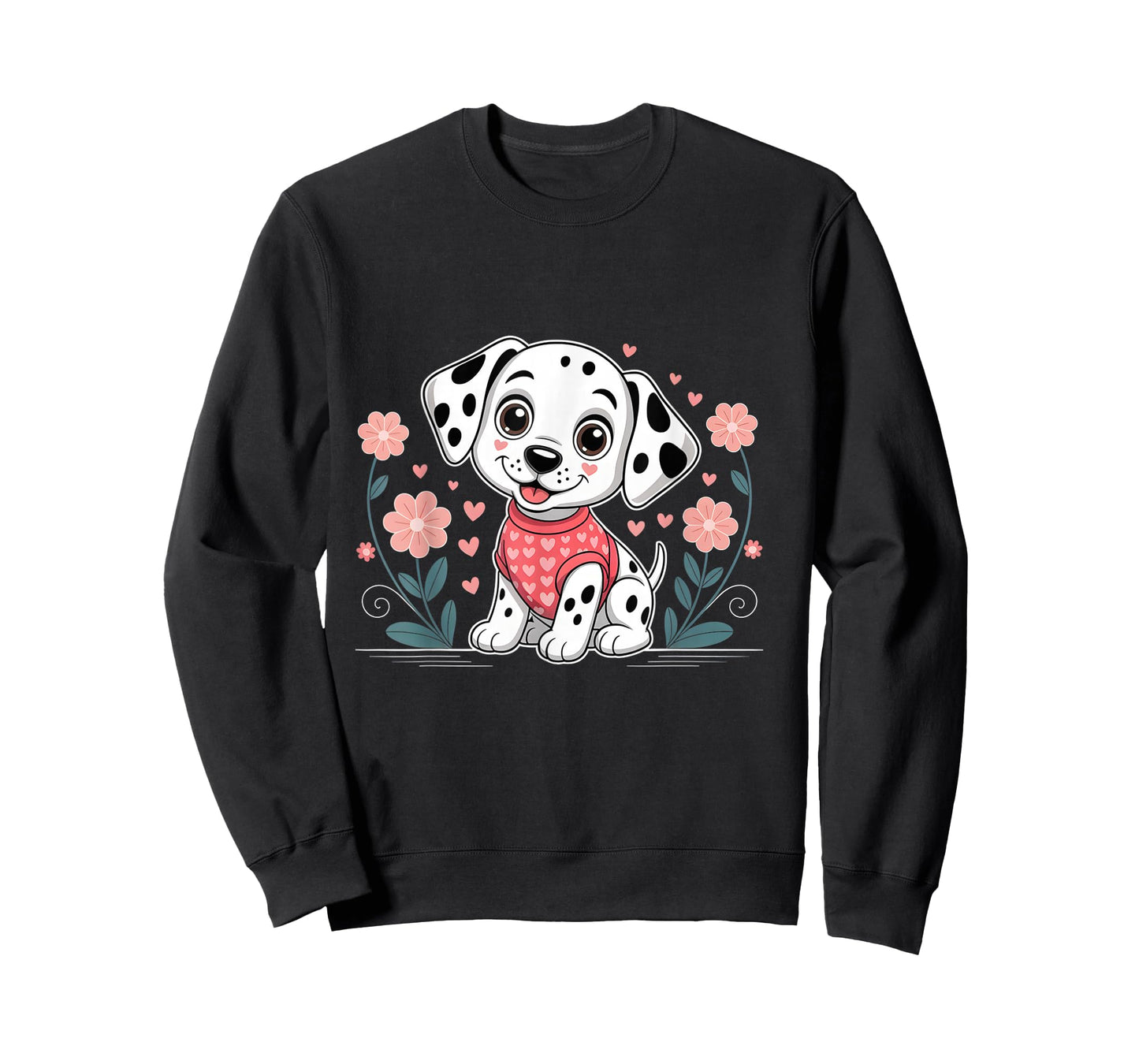 Cute Dalmatian Valentines Day Dog Lover Heart T-Shirt