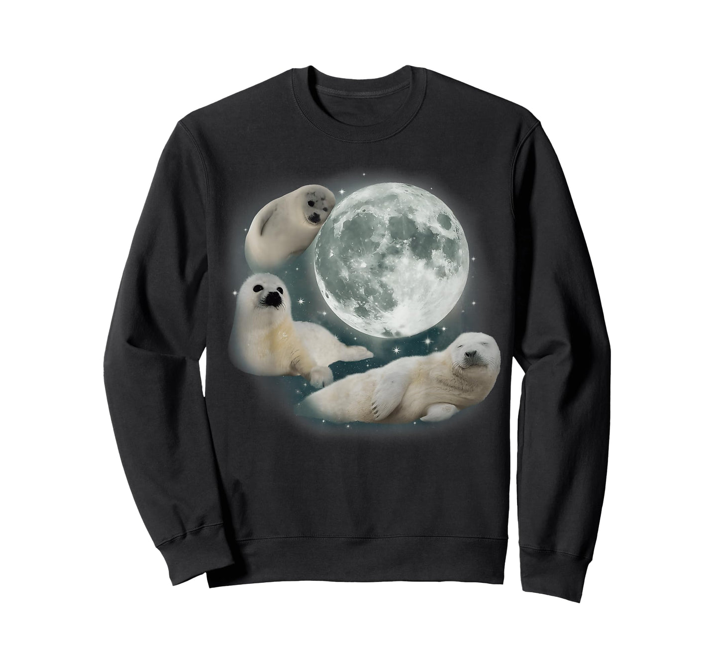 Three Baby Seal Vintage Graphic 90s Funny Women Men Kids T-Shirt