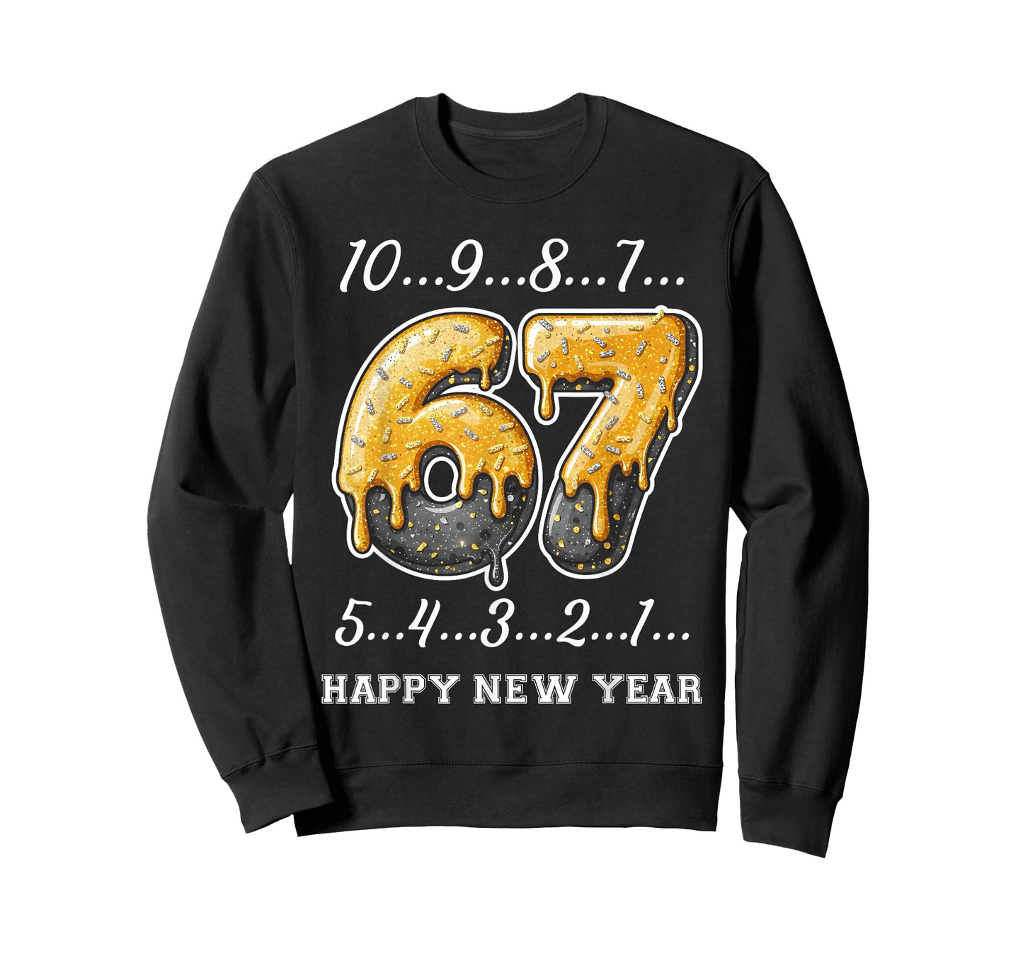 67 Happy New Year Six Seven Funny Countdown 2026 Brainrot T-Shirt