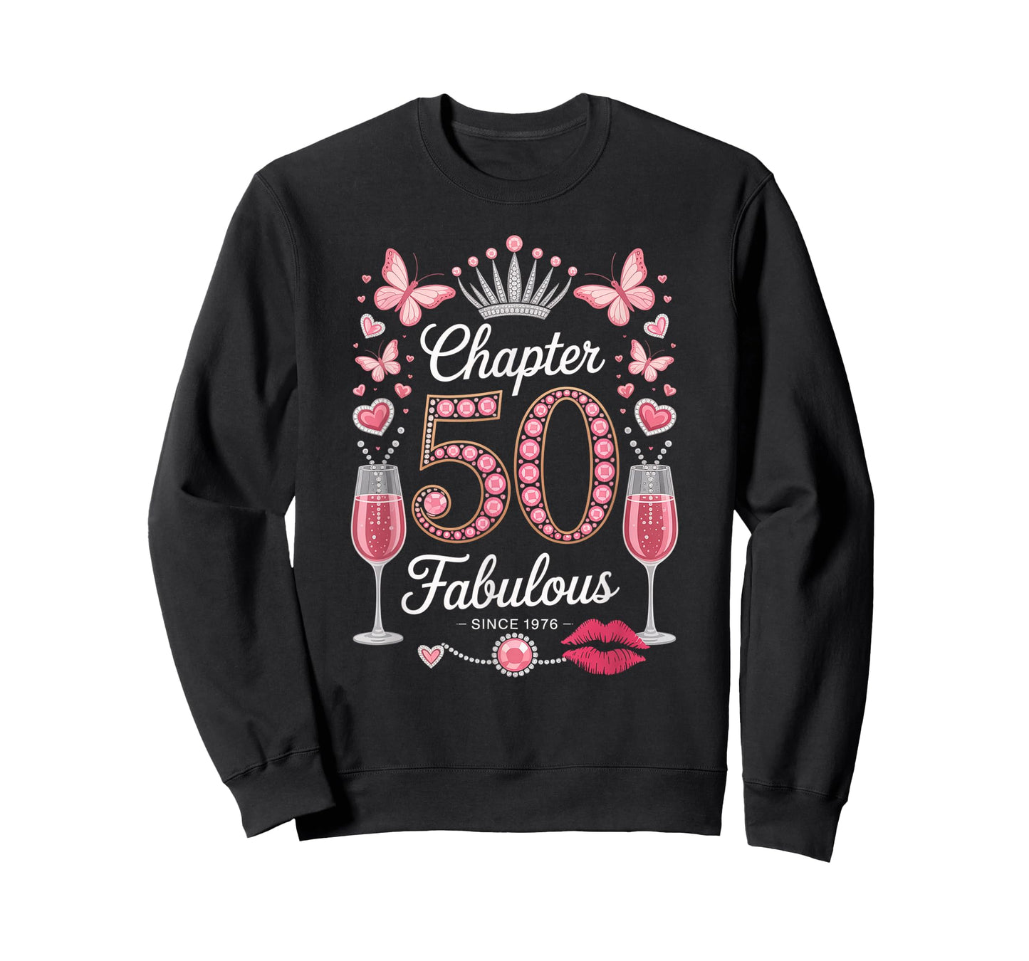 Chapter 50 Fabulous Since 1976 50-Year-Old Gift 50th Bday T-Shirt