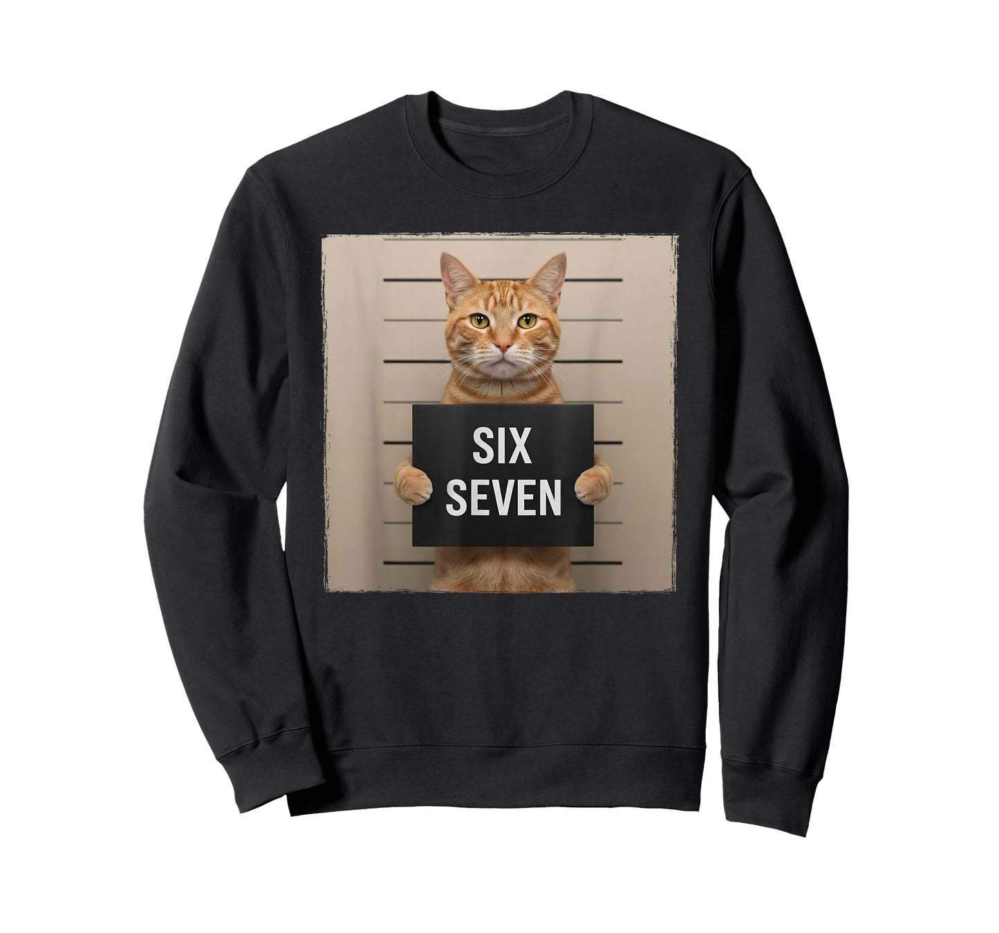 Funny Cat Mugshot Meme 67 Six Seven T-Shirt