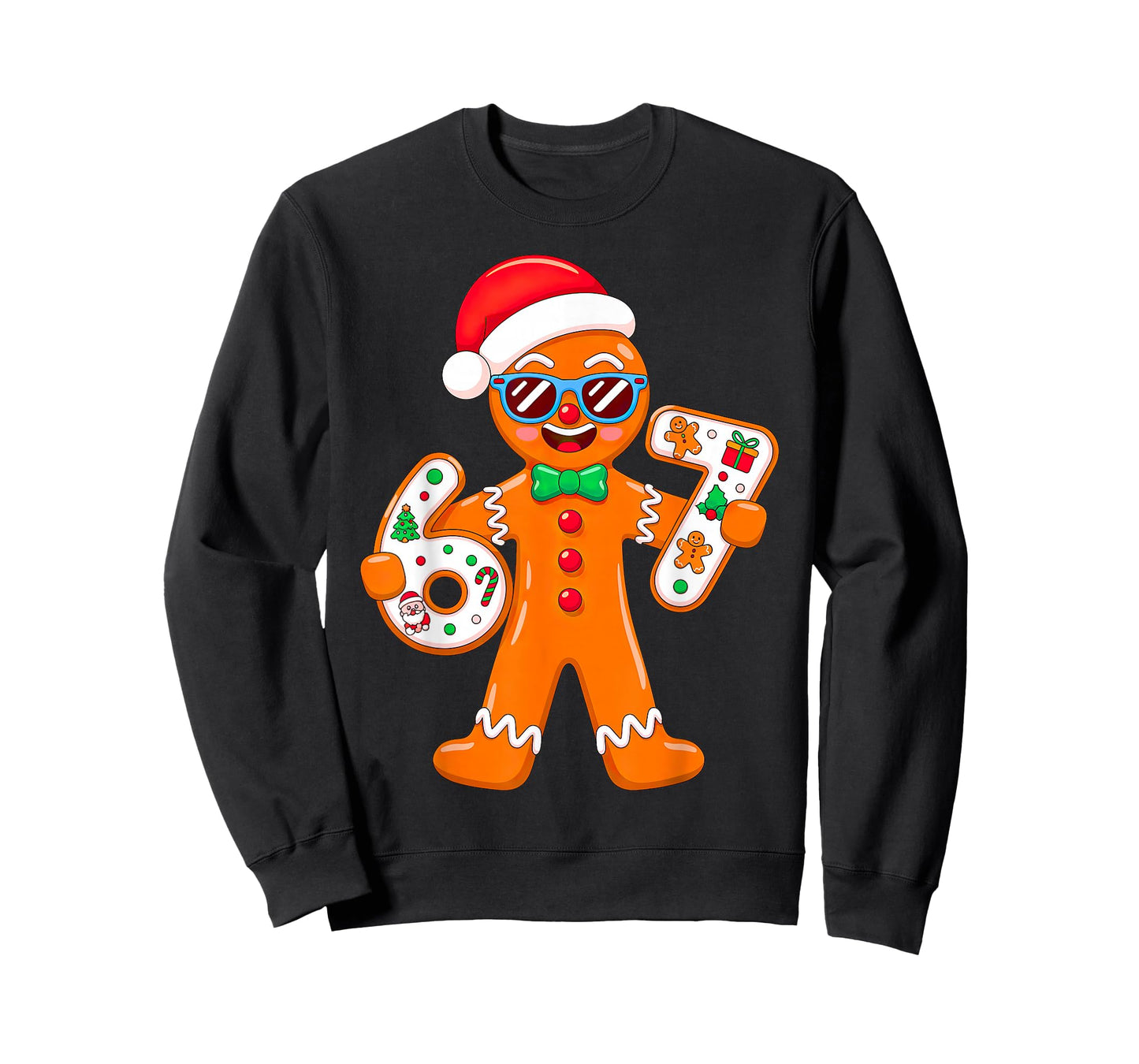 Gingerbread Six Seven 67 Gingerbread Man Xmas T-Shirt
