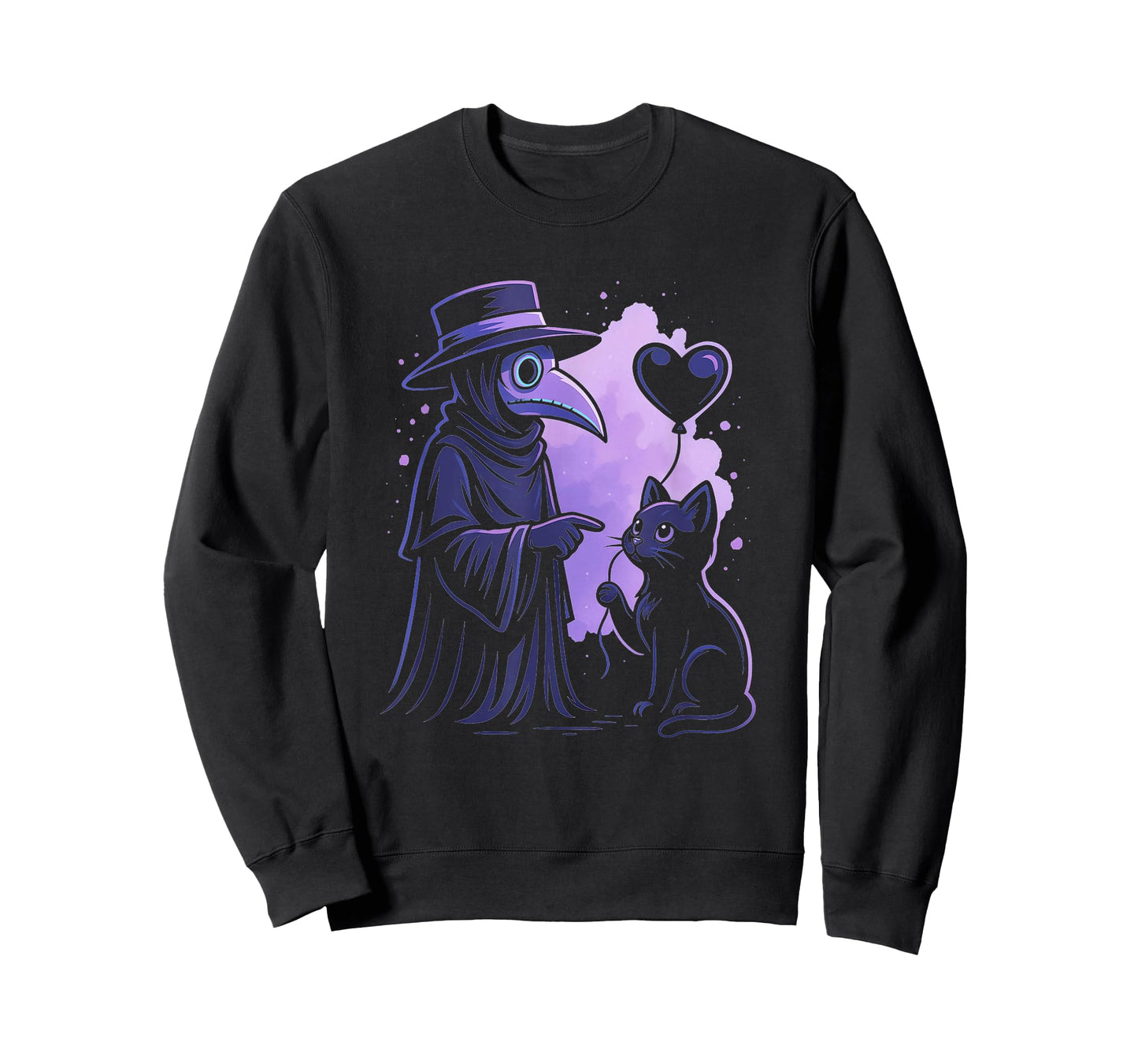 Goth Plague Doctor Cat Pastel Goth Men Women Kids Gothic T-Shirt