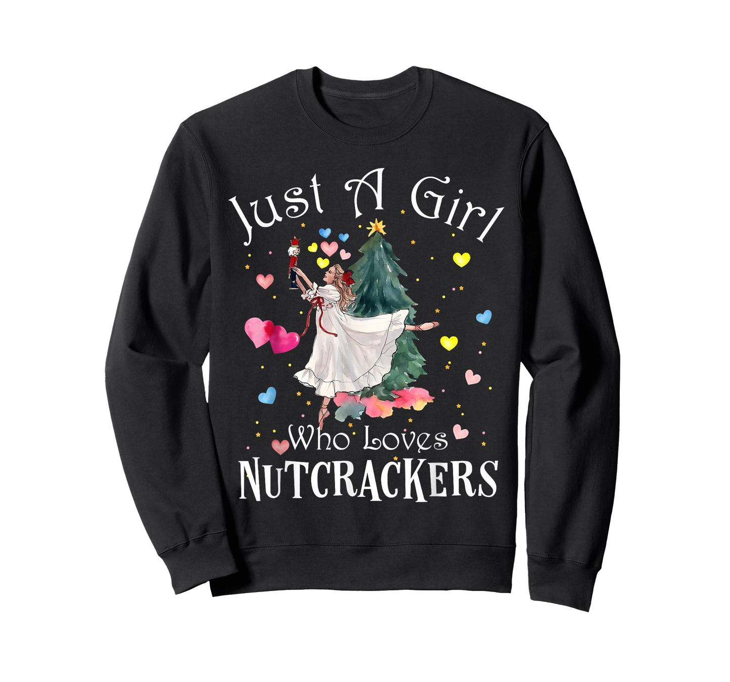 Just A Girl Who Loves Nutcrackers Funny Ballet Christmas T-Shirt