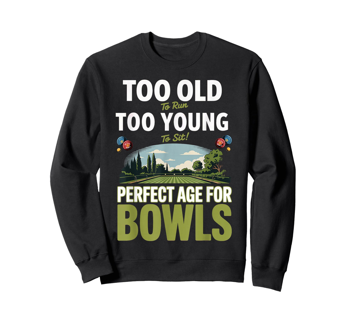Lawn Bowls Outfit Idea for Men Lawn Bowling Themed T-Shirt
