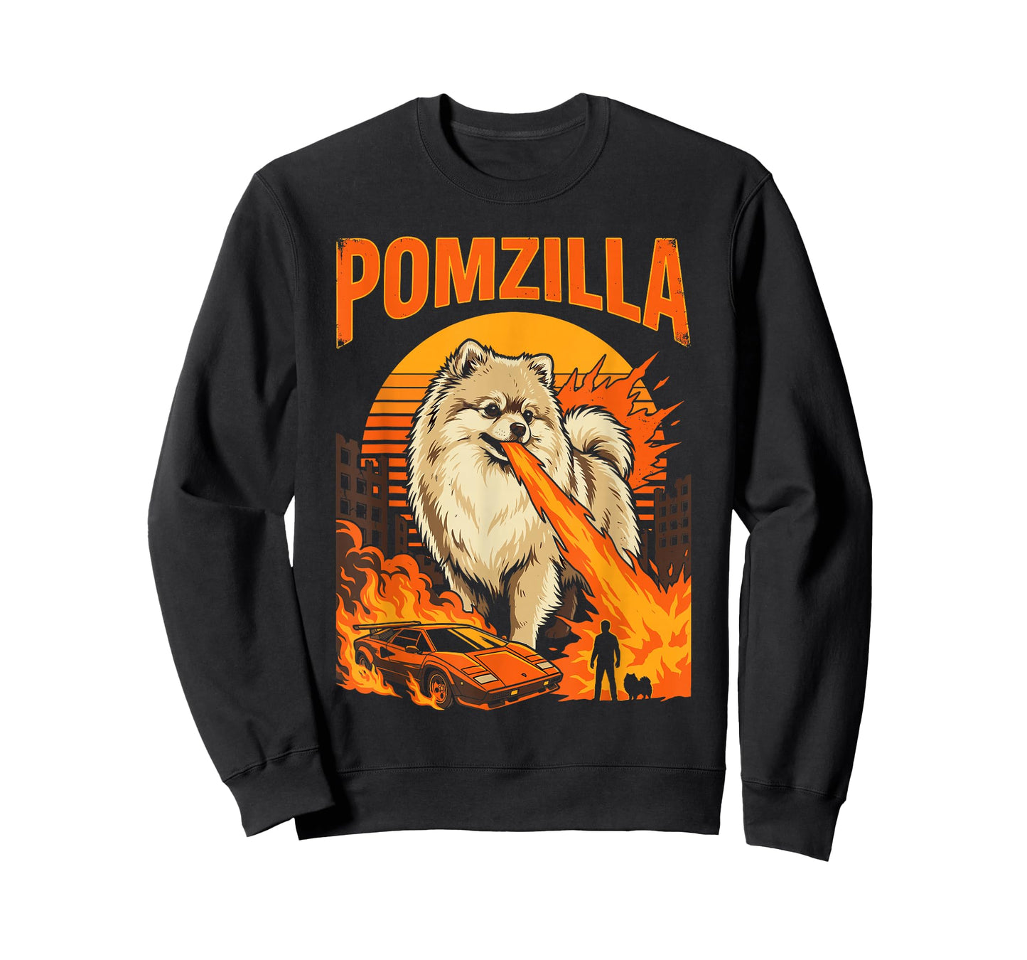 Funny Pomzilla Pom Pomeranian Dog Lover T T-Shirt