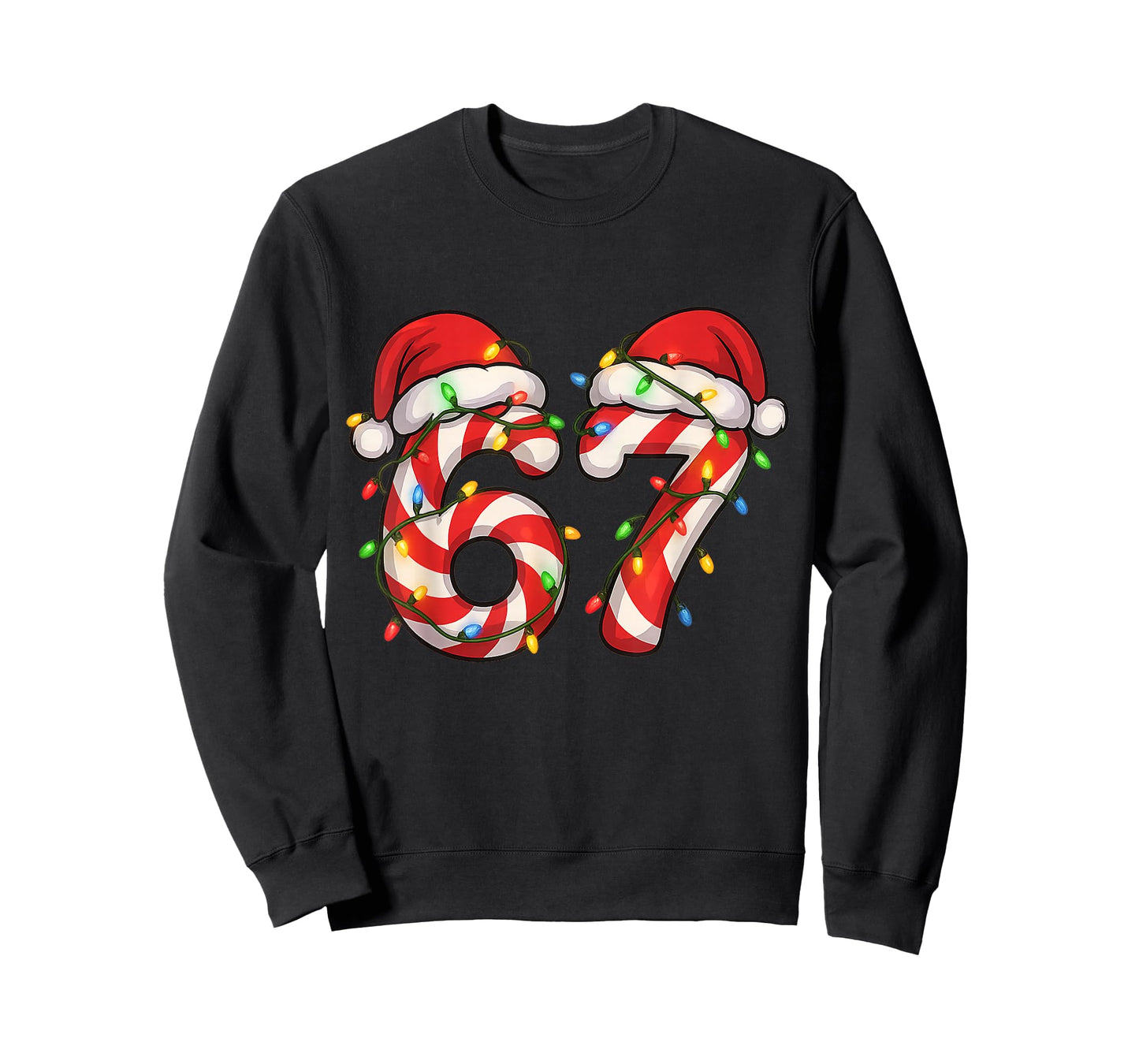 Christmas Candy Cane Santa Xmas 67 Candy Youth Women Men T-Shirt