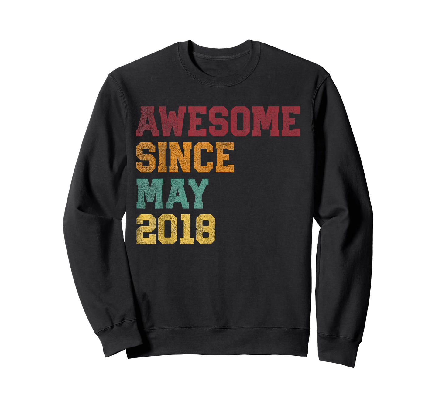 Awesome Since May 2018 8th Birthday 8 Years Old - Retro T-Shirt