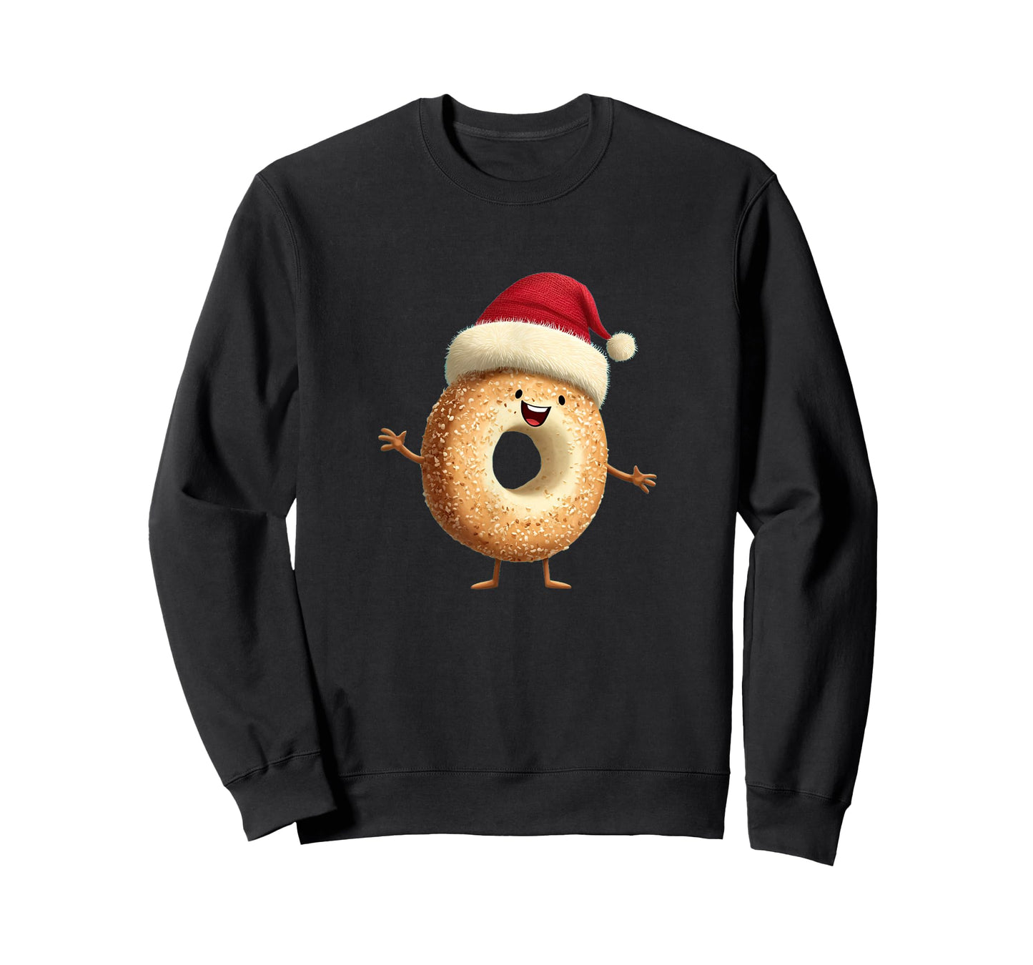 Smiling Christmas Bagel Snack T-Shirt