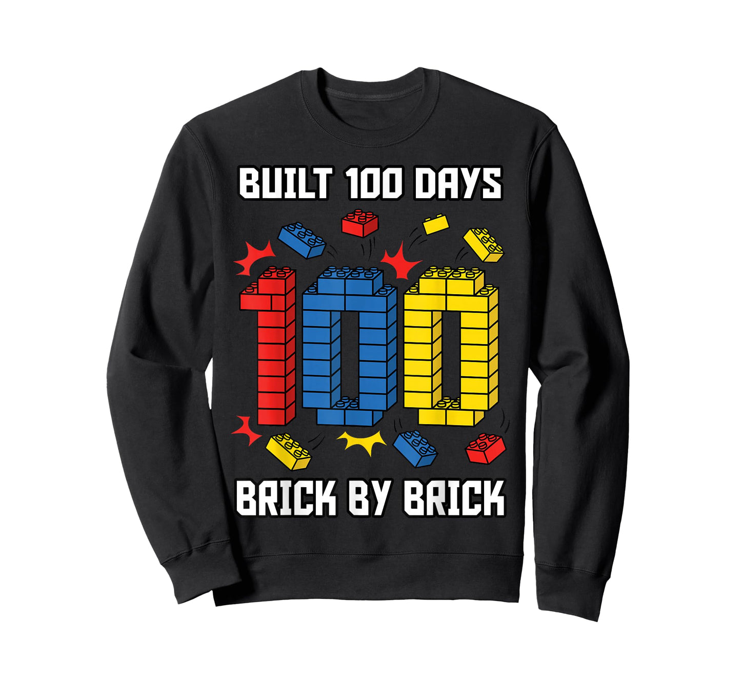 Built 100 Days Brick by Brick 100 Days of School T-Shirt