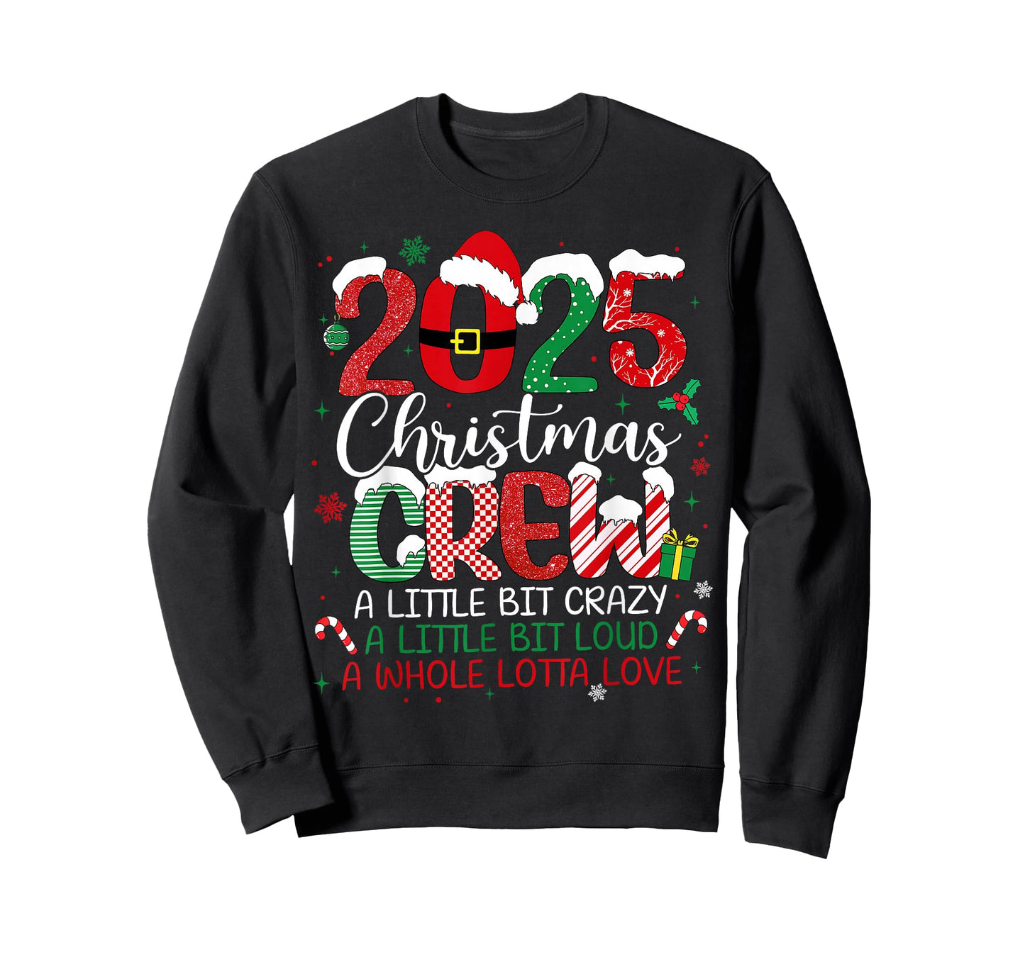Family Christmas 2025 Matching Outfit Xmas Squad Santa T-Shirt