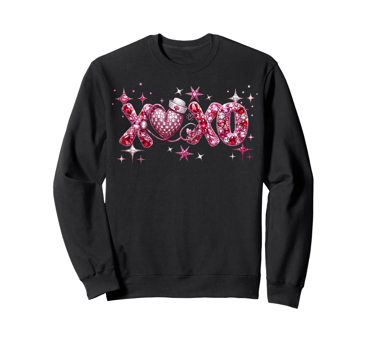 XOXO Nurse Valentine Stethoscope Nursing Girl Women T-Shirt