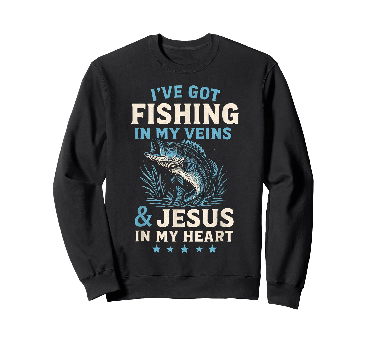 I've Got Fishing in My Veins & Jesus in My Heart T-Shirt