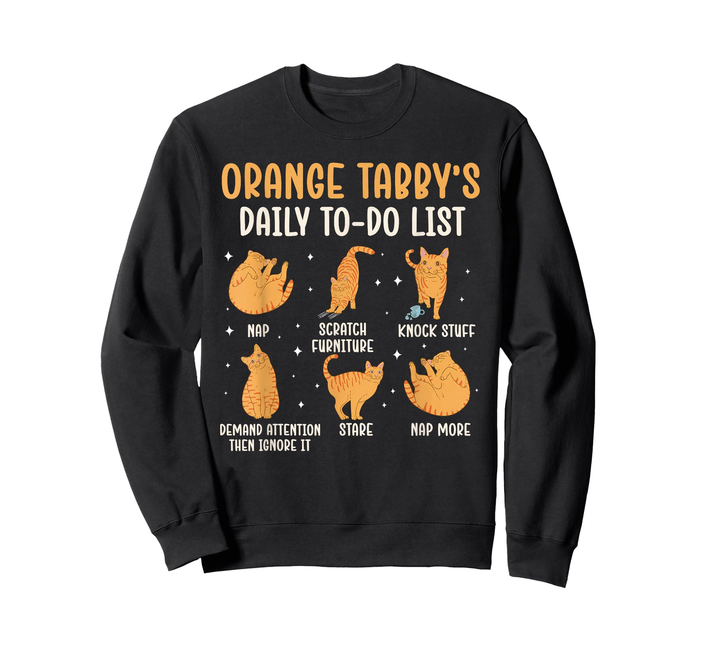 to Do List Orange Tabby Cat Owner Orange Tabby Cat Lover T-Shirt