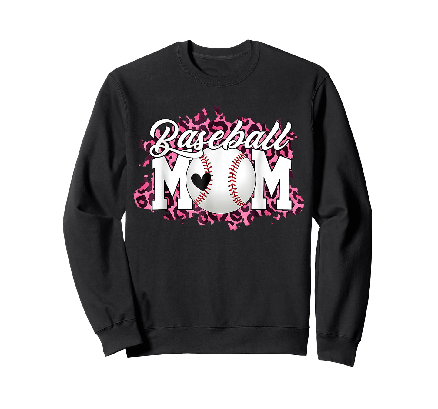 Baseball Mom Leopard Mama Game Day Mothers Day T-Shirt