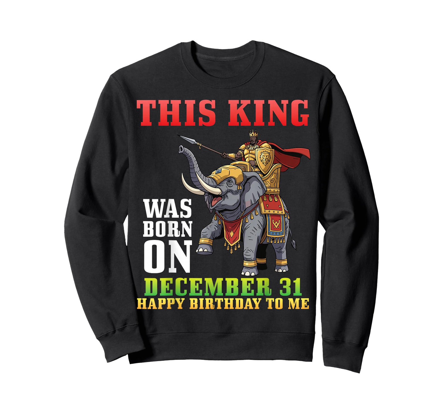 This King was Born On December 31 Happy Birthday to Me You T-Shirt