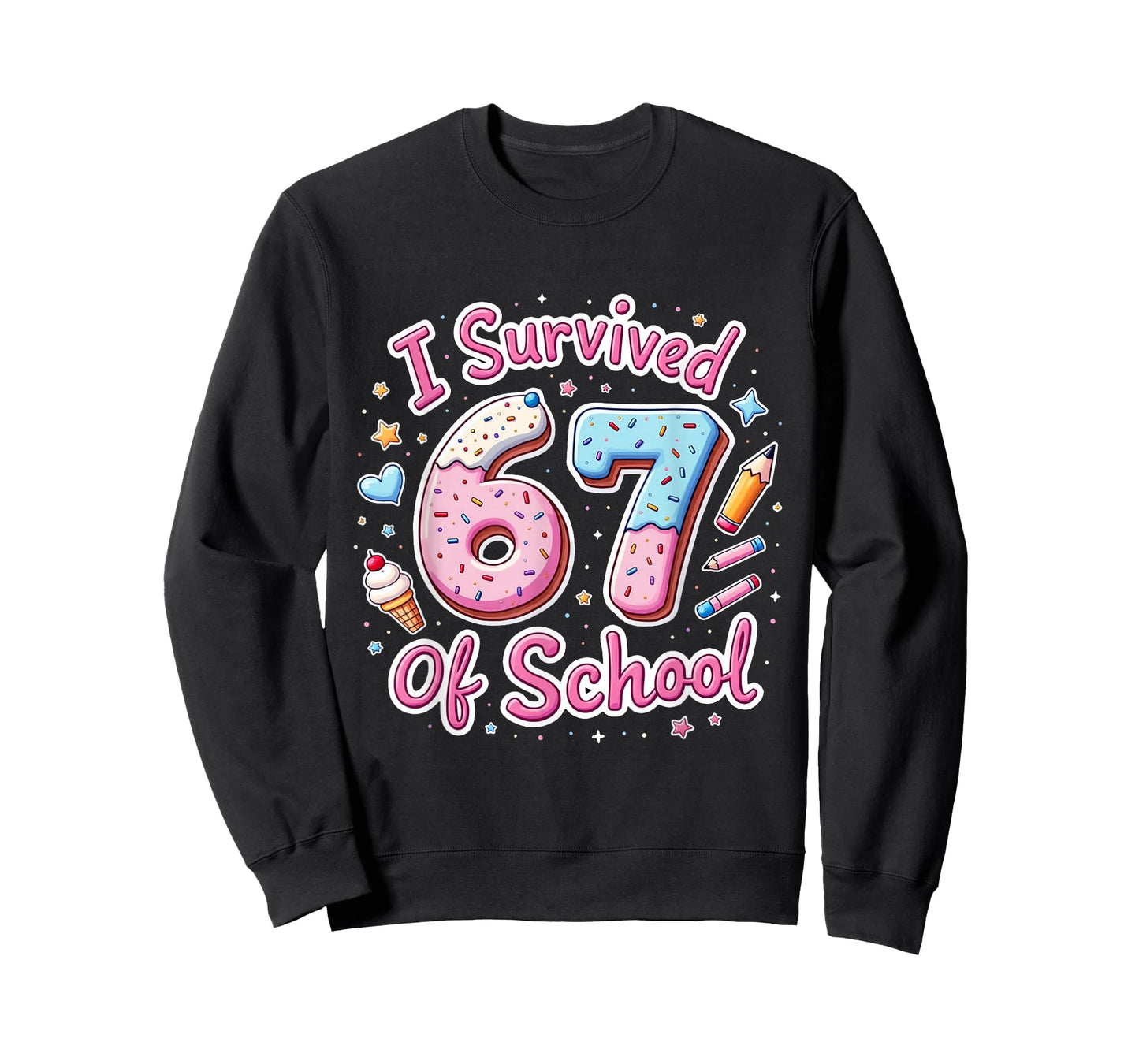 I Survived 67 Days of School Teachers Students T-Shirt