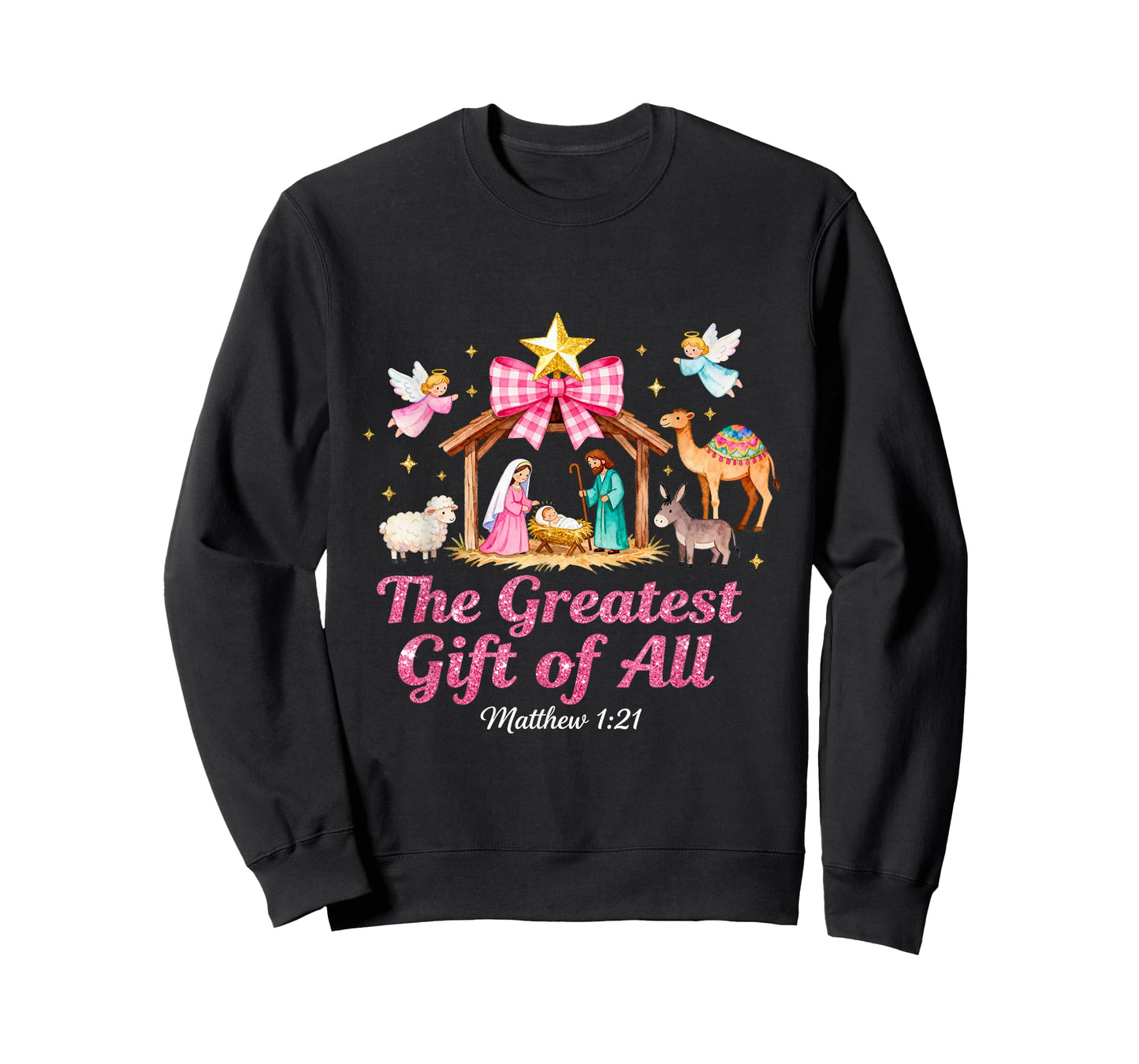 Religious Faith Christmas Coquette T-Shirt