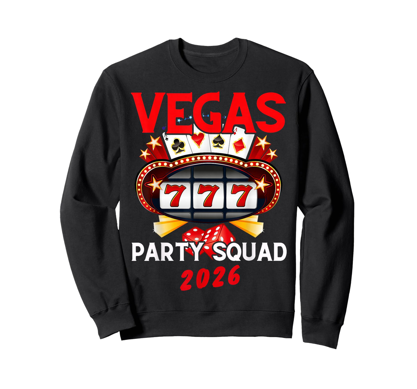 Vegas Squad Party 2026 Las Vegas Family Trip Group Matching T-Shirt