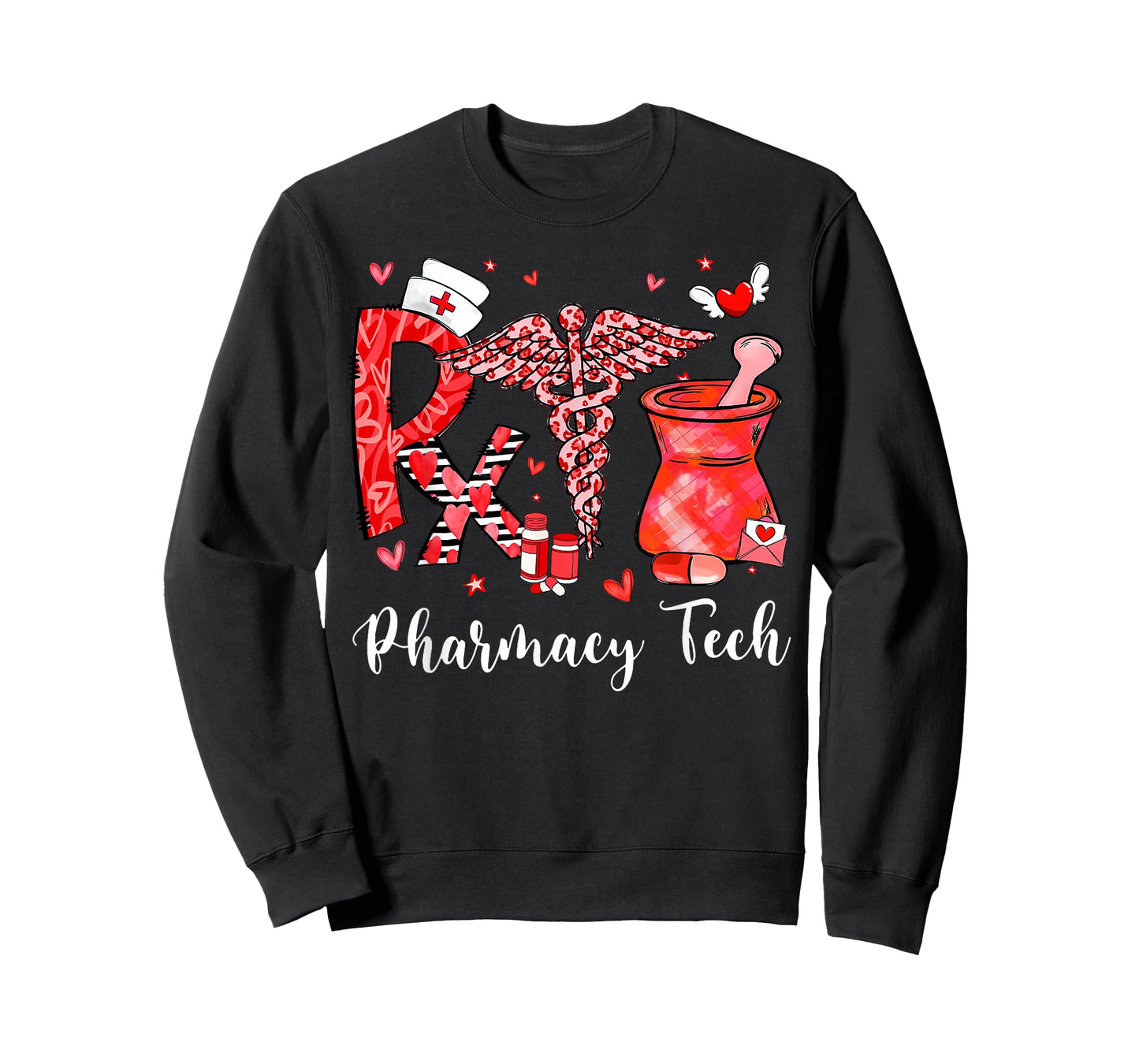Rx Nurse Pharmacy Tech Valentines Day PharmD Pharmacist T-Shirt