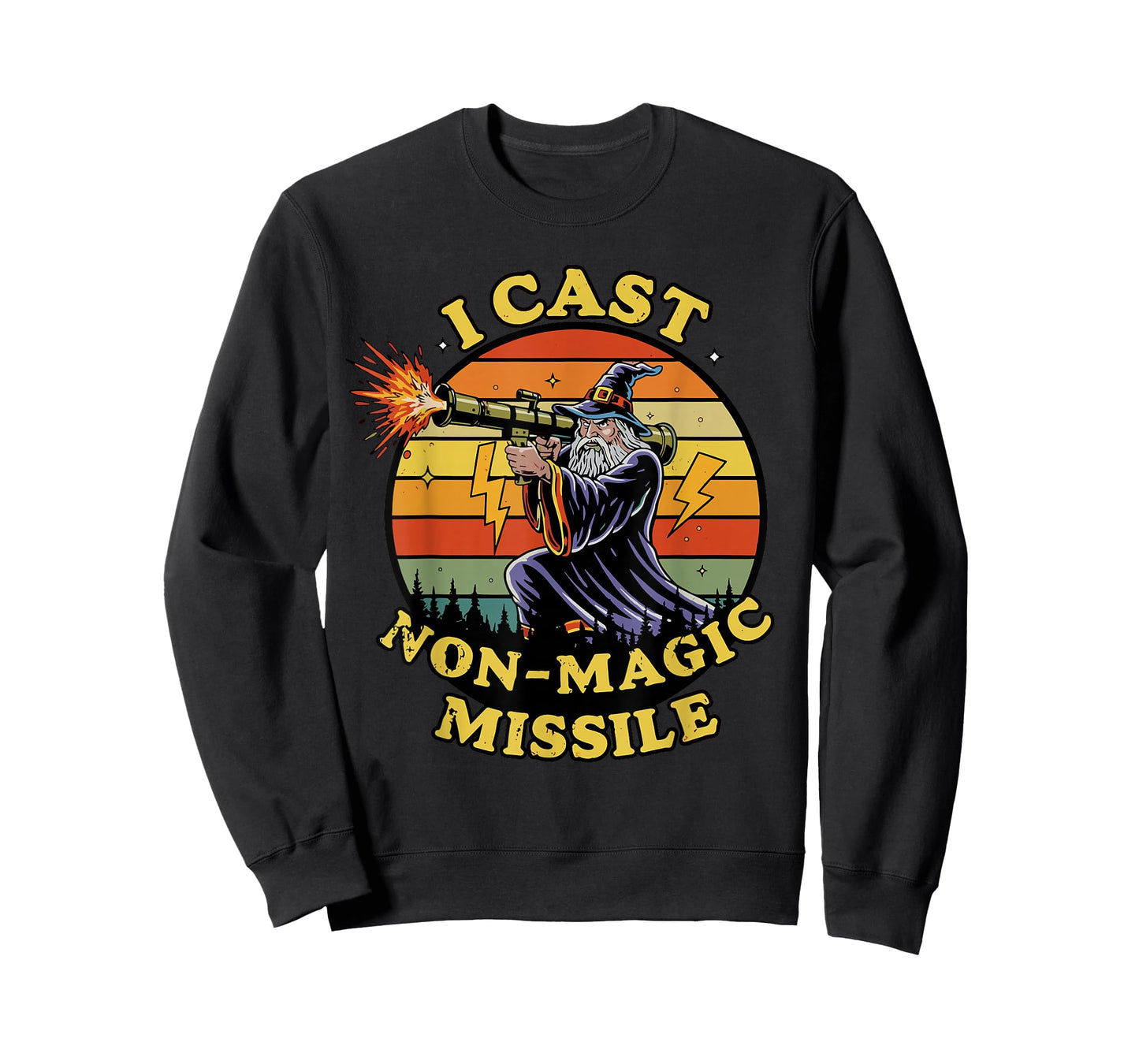 I Cast Non-Magic Missile Funny Wizard Parody Meme Womens Men T-Shirt