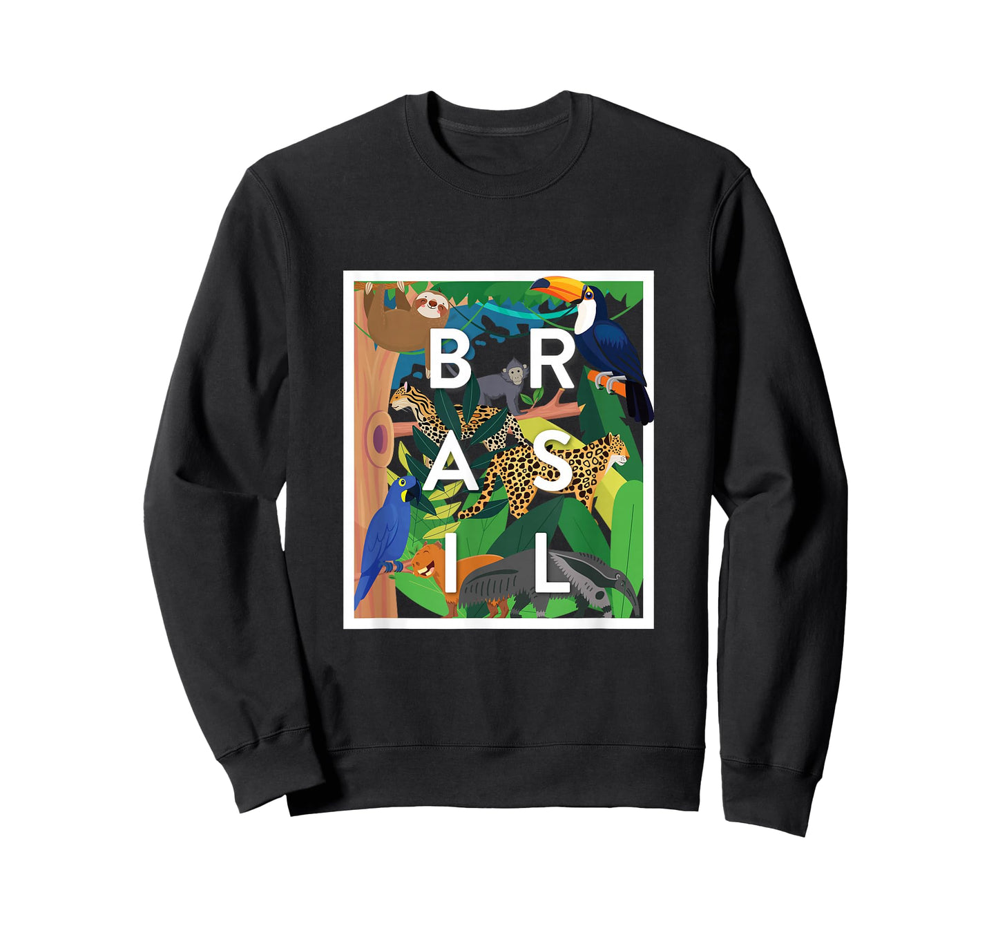 Brasil Jungle Animals Word Art - Brazil Souvenir T-Shirt