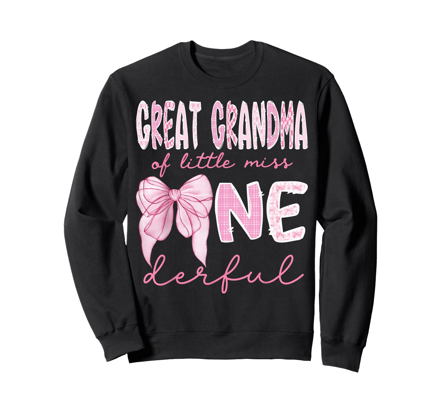 Great Grandma of Little Miss Onederful First Birthday Girl T-Shirt