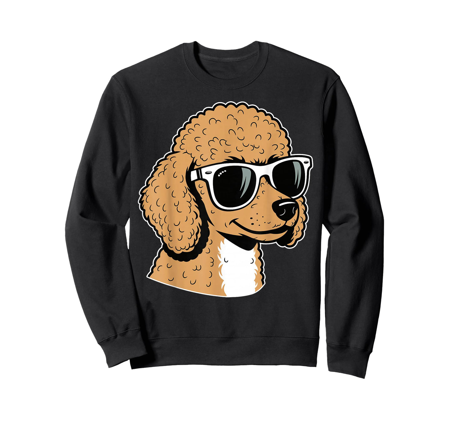 Poodle Dog Sunglasses Funny Poodle Lovers T-Shirt