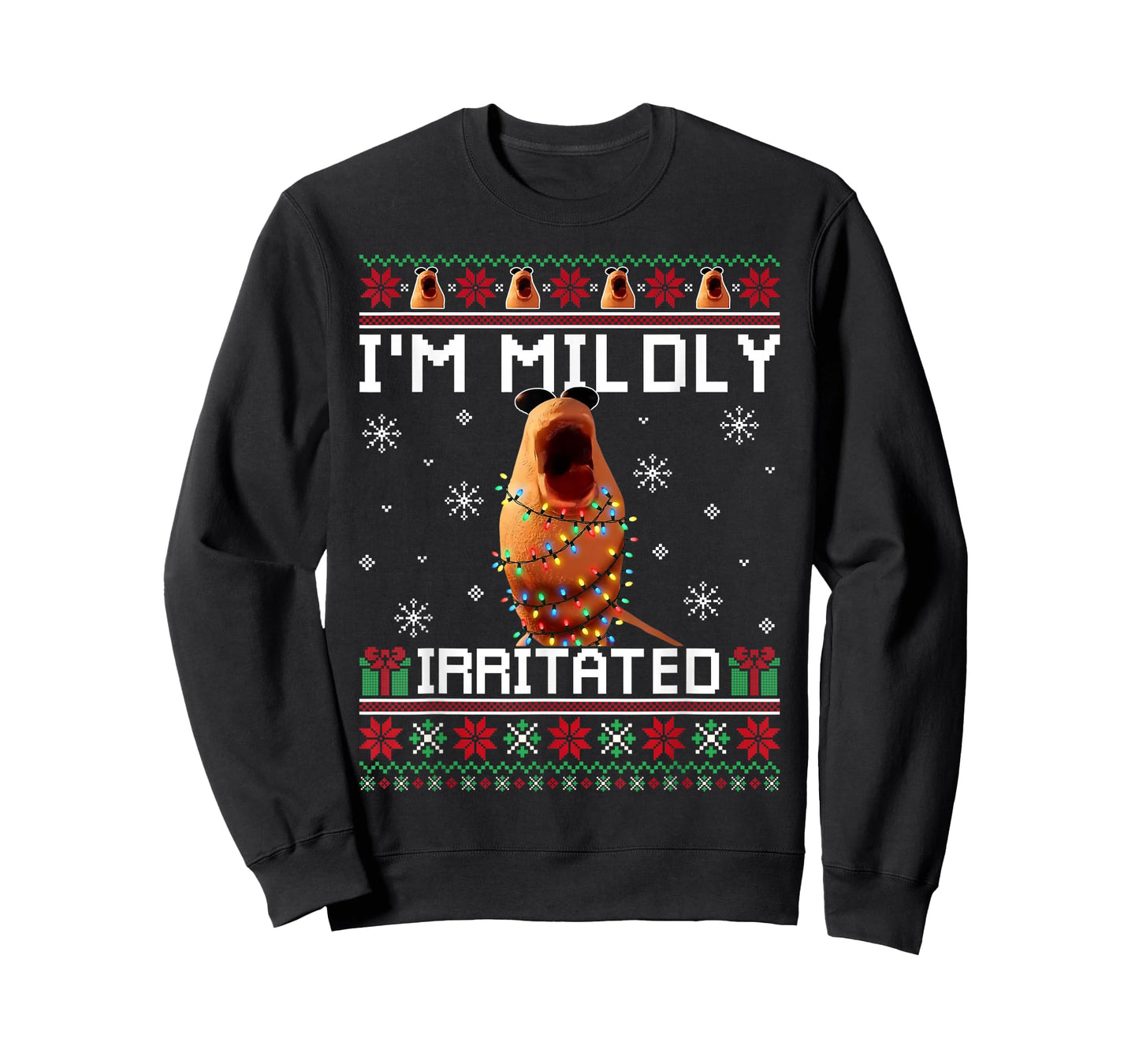 I'm Mildly Irritated Marcus The Worm Christmas Funny Meme T-Shirt