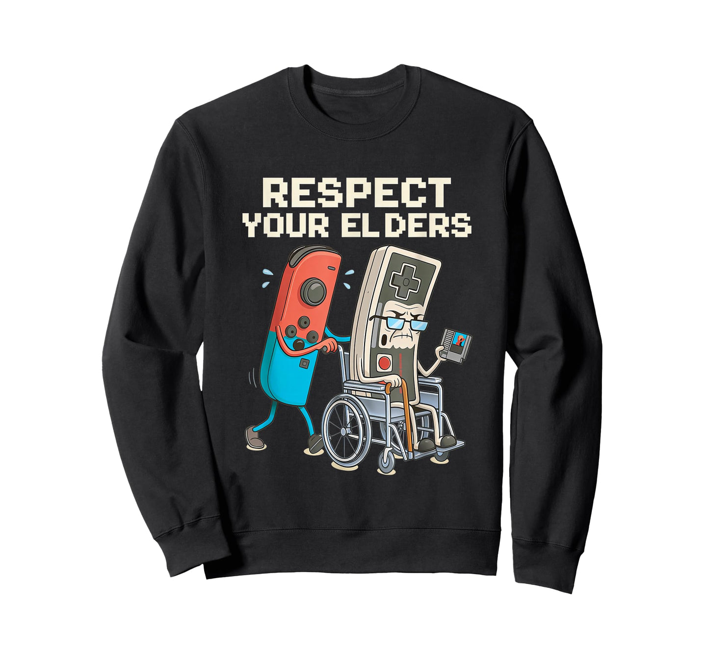 Respect Your Elders Gaming Retro Funny Gamer Controller 80s T-Shirt