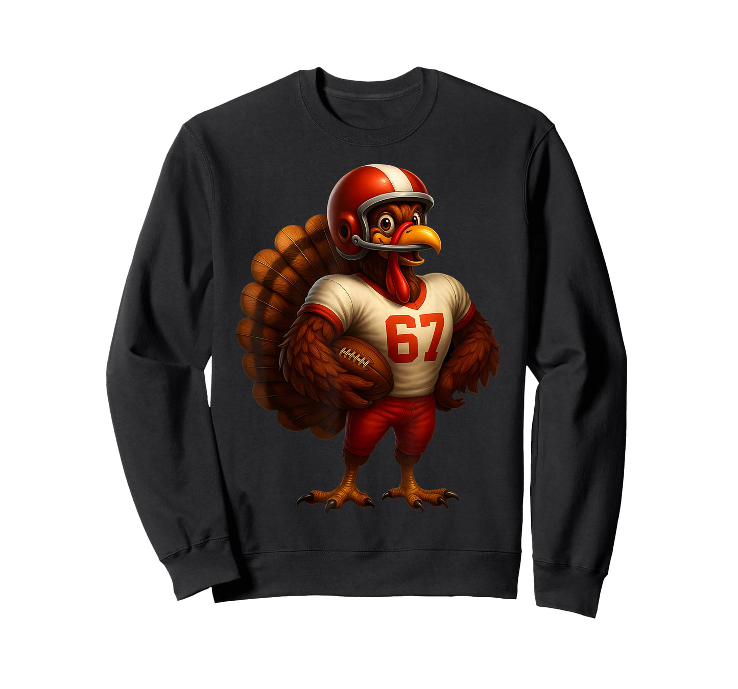 Turkey Football Player Six Seven 6 7 Meme Thanksgiving T-Shirt