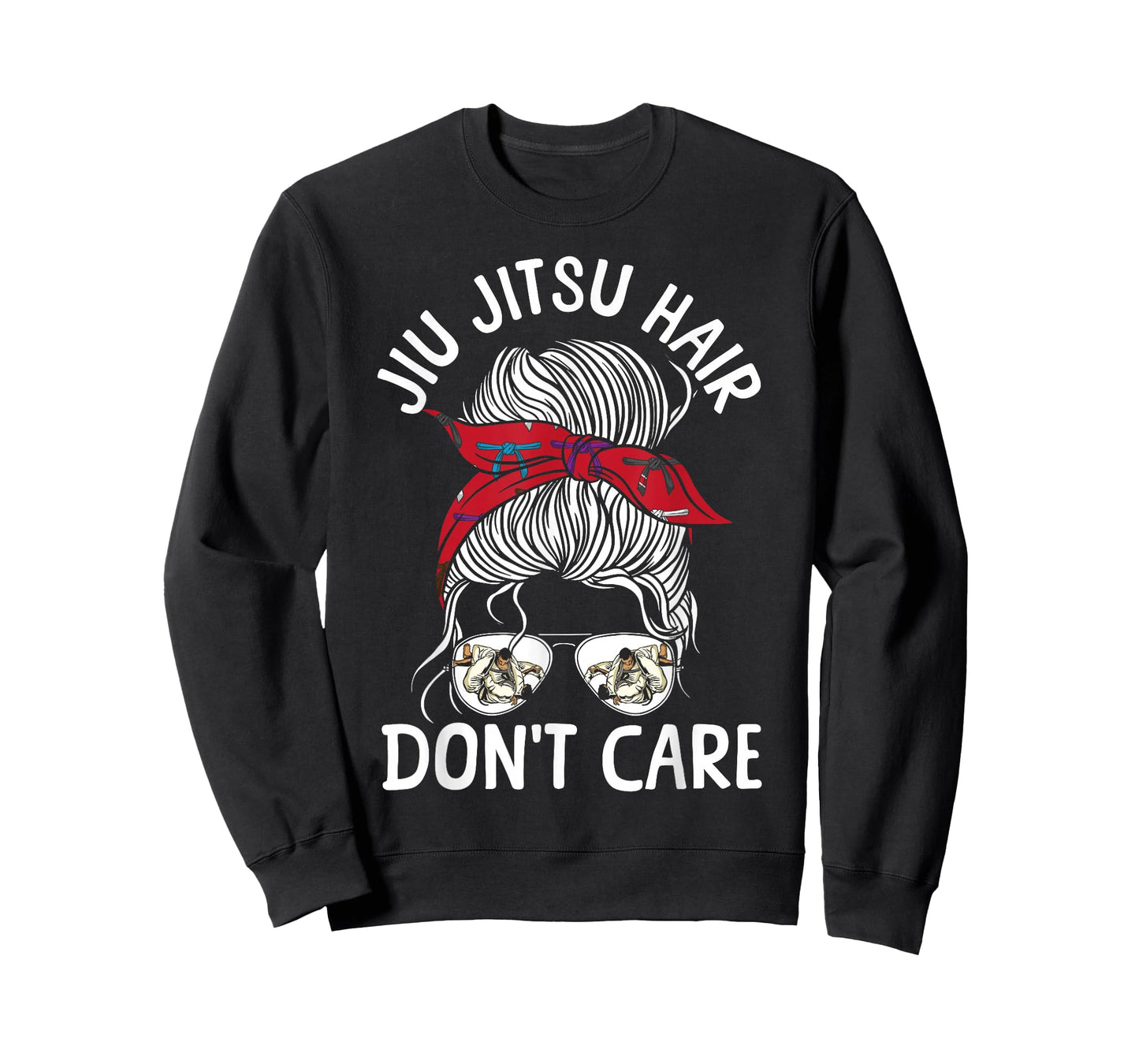 Jiu Jitsu Girl Vintage Jiu Jitsu Hair Don’T Care T-Shirt