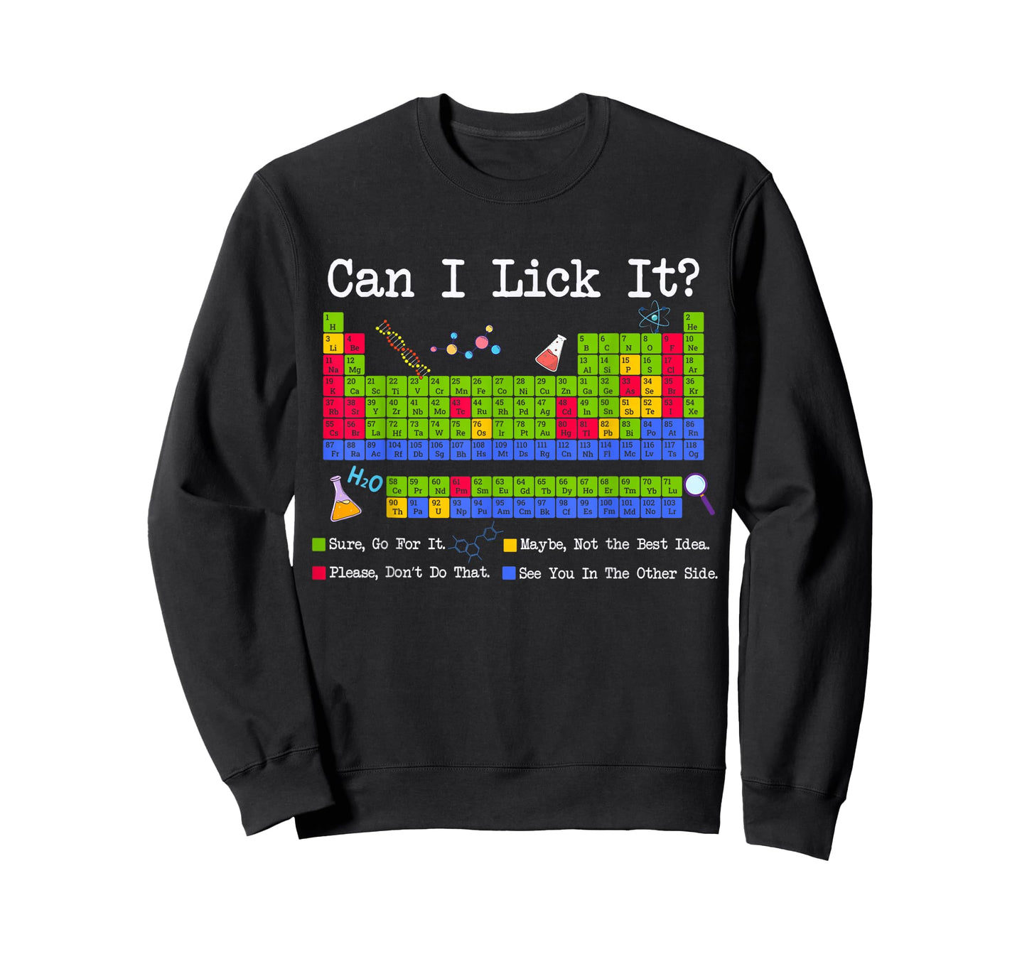 Can I Lick It Funny Periodic Table Science Boy Kids T-Shirt