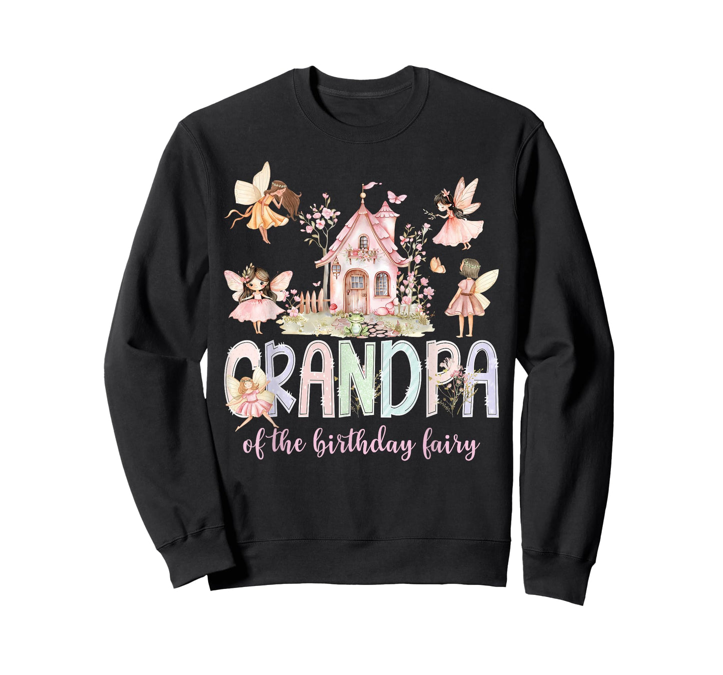 Grandpa of The Birthday Fairy Girl Magical Family Matching T-Shirt