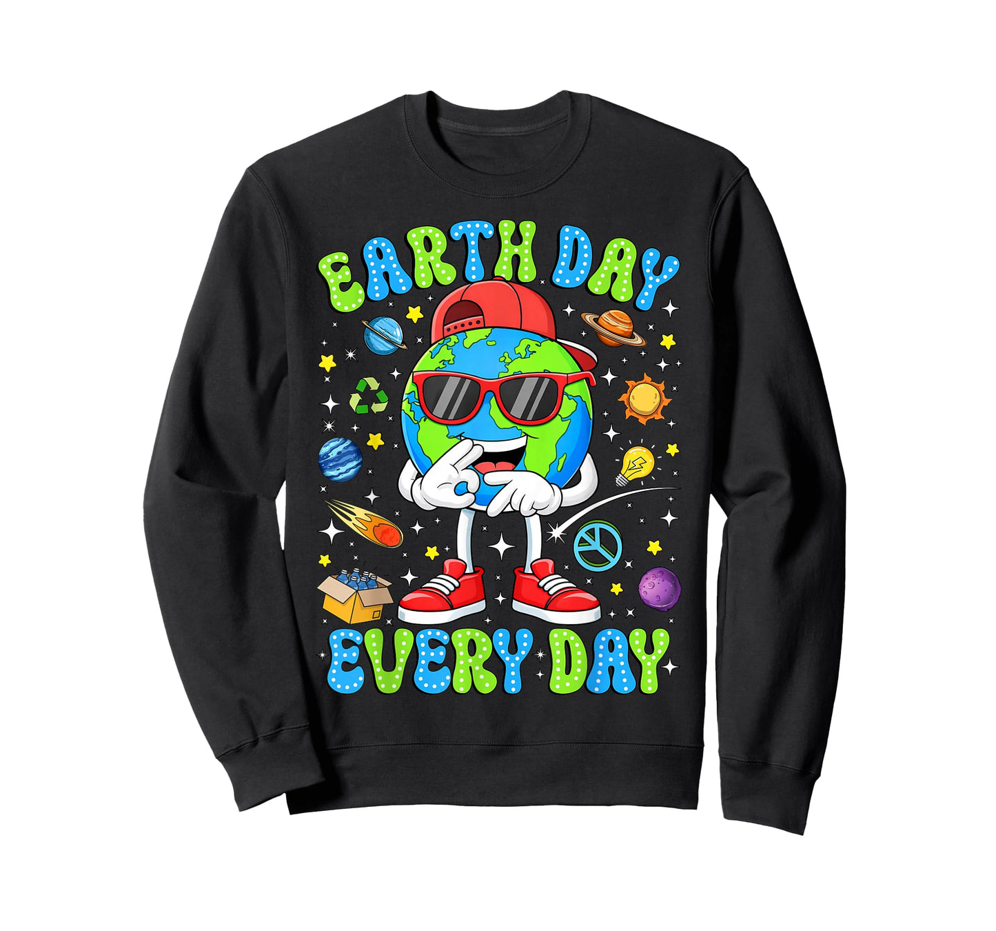 67 Earth Day Everyday 6 7 Bruh Earth Six Seven Boys Kids T-Shirt
