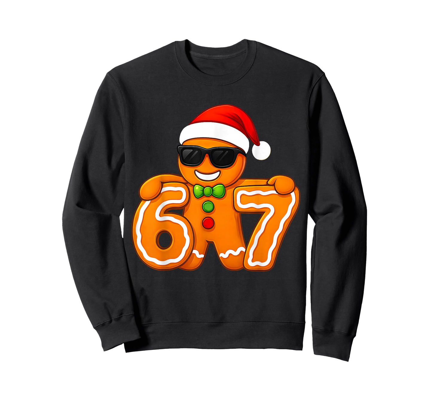 Funny 67 Christmas 6 7 Gingerbread Six Seven for Kids Boys T-Shirt