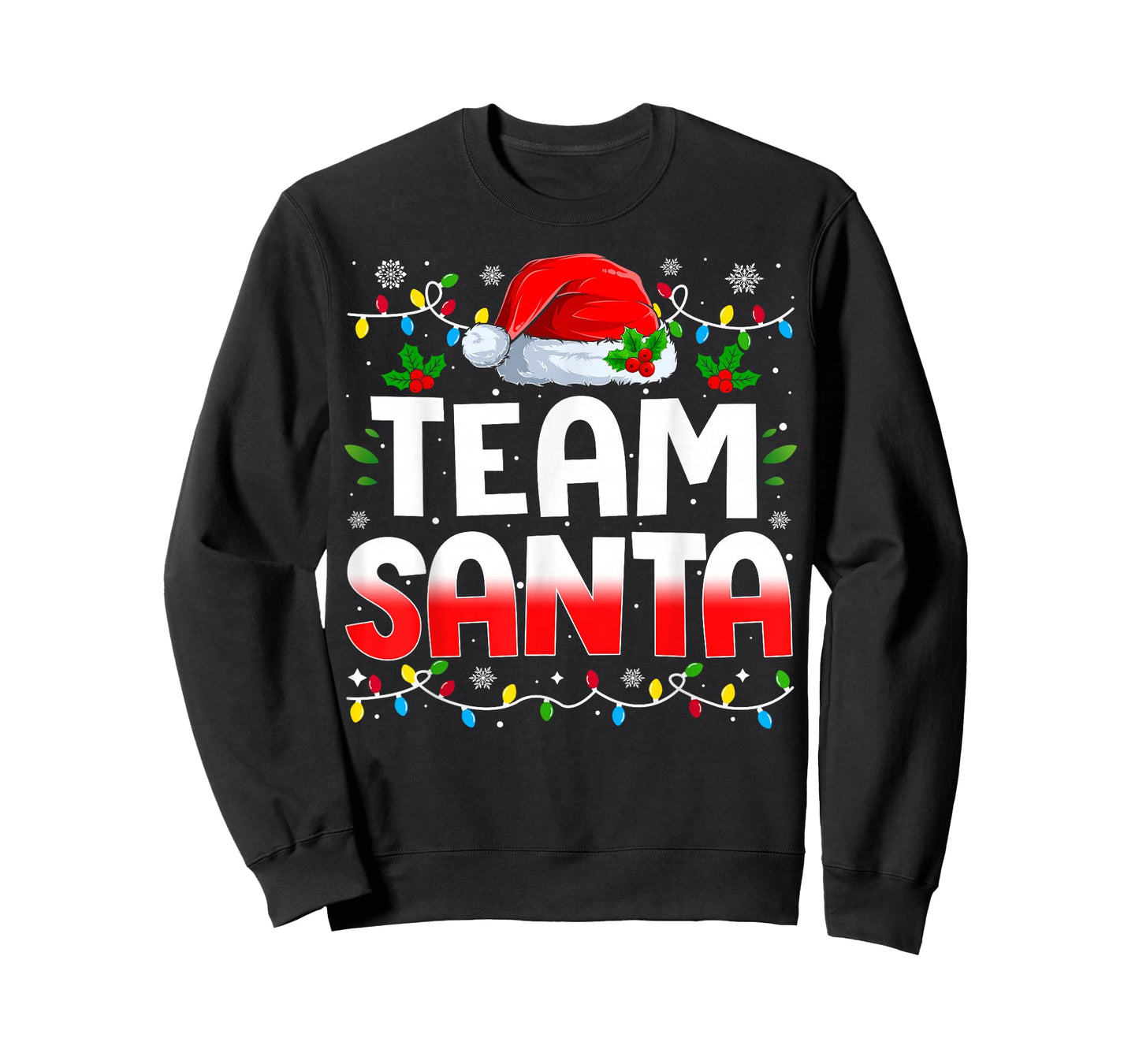 Team Santa Claus Christmas Family Matching Pajama Funny Xmas T-Shirt