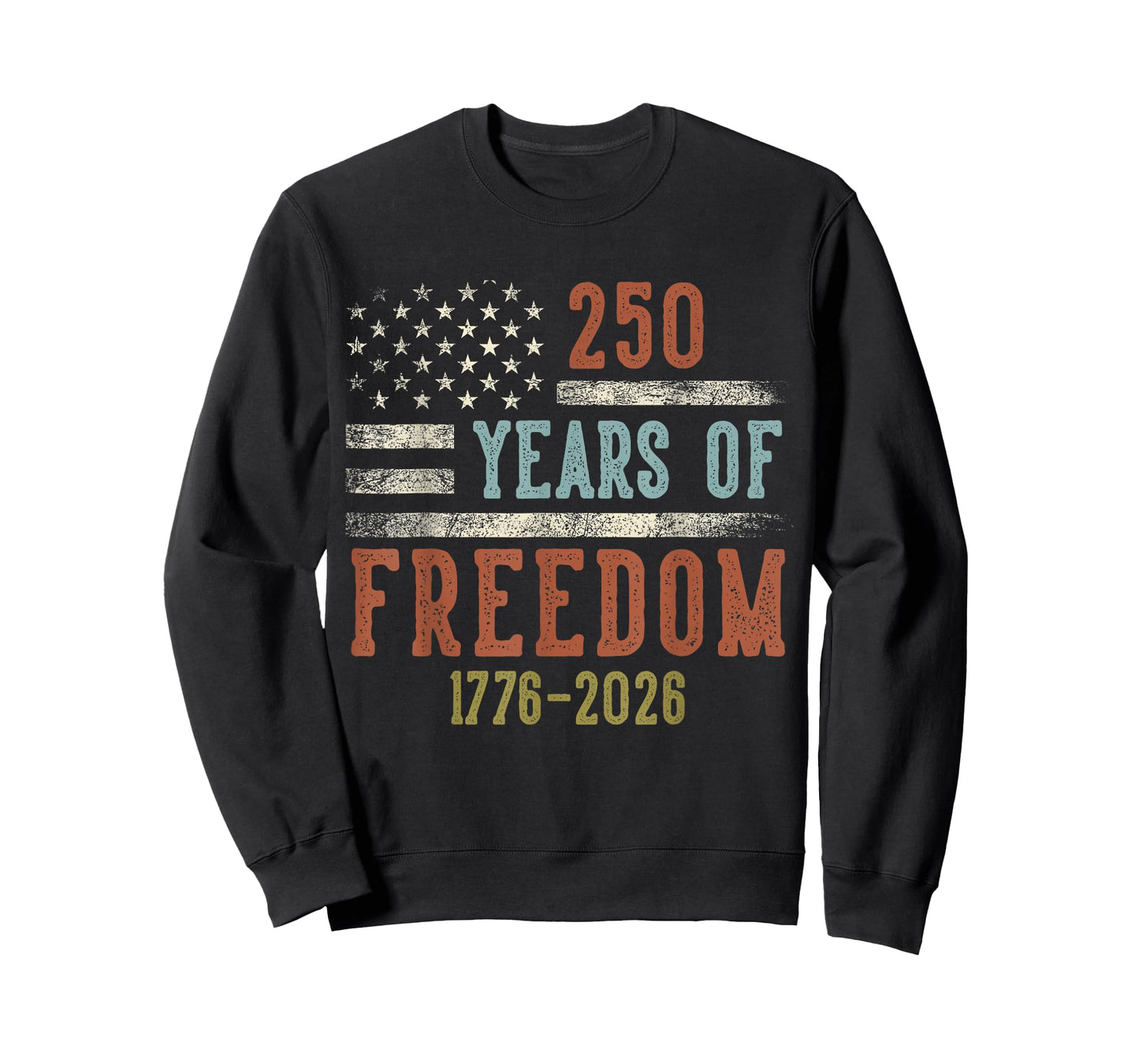 250 Years of Freedom 1776-2026 USA Birthday Gifts Veterans T-Shirt