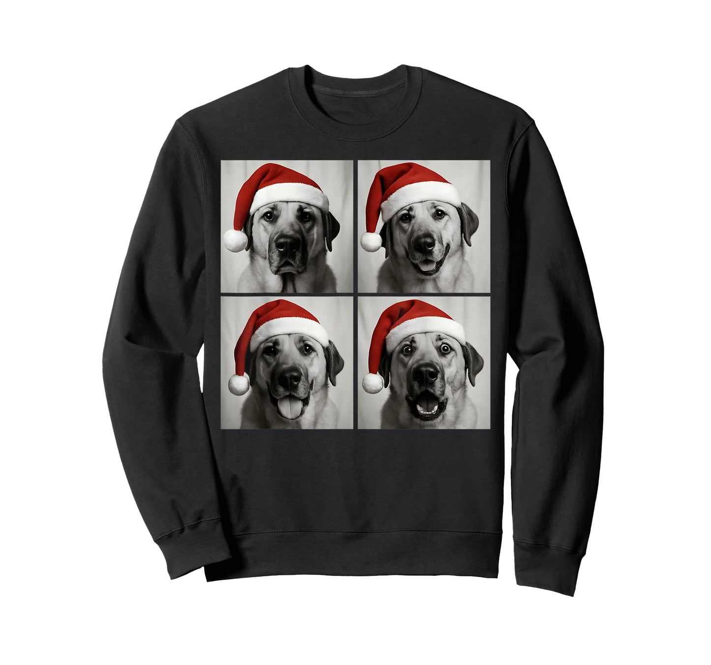 Funny Christmas Anatolian Shepherd Santa Dog Photo Booth T-Shirt