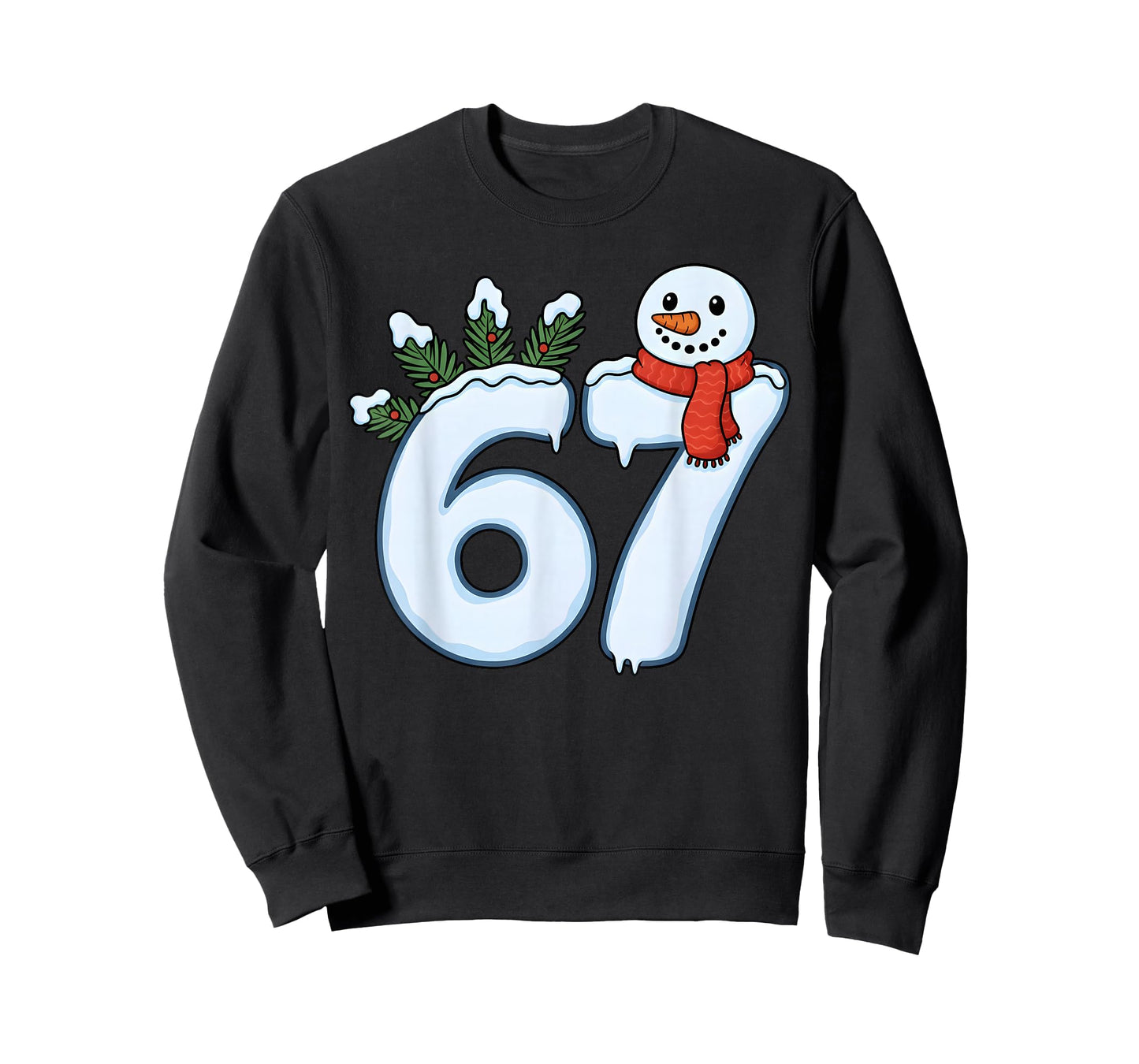 Funny 6 7 Meme Snow Winter Six Seven Student Teacher Kids T-Shirt