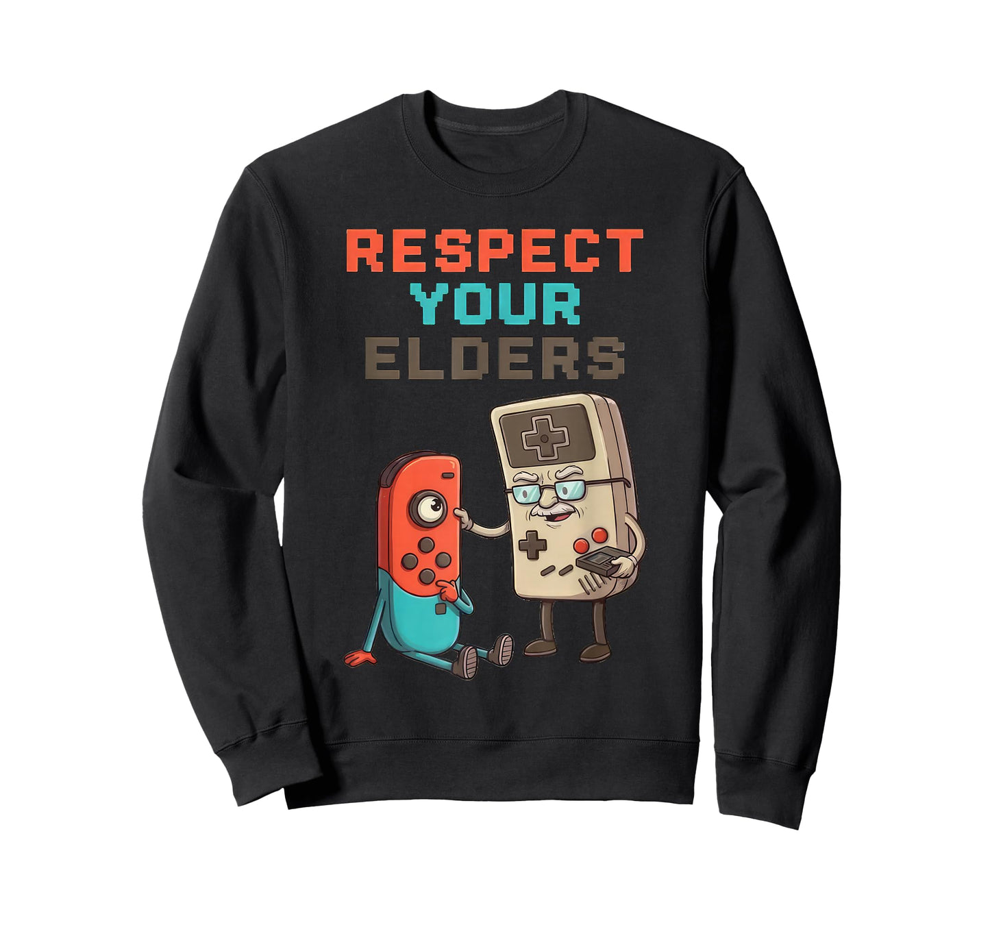 Respect Your Elders Gaming Control Retro Funny Gamer T-Shirt