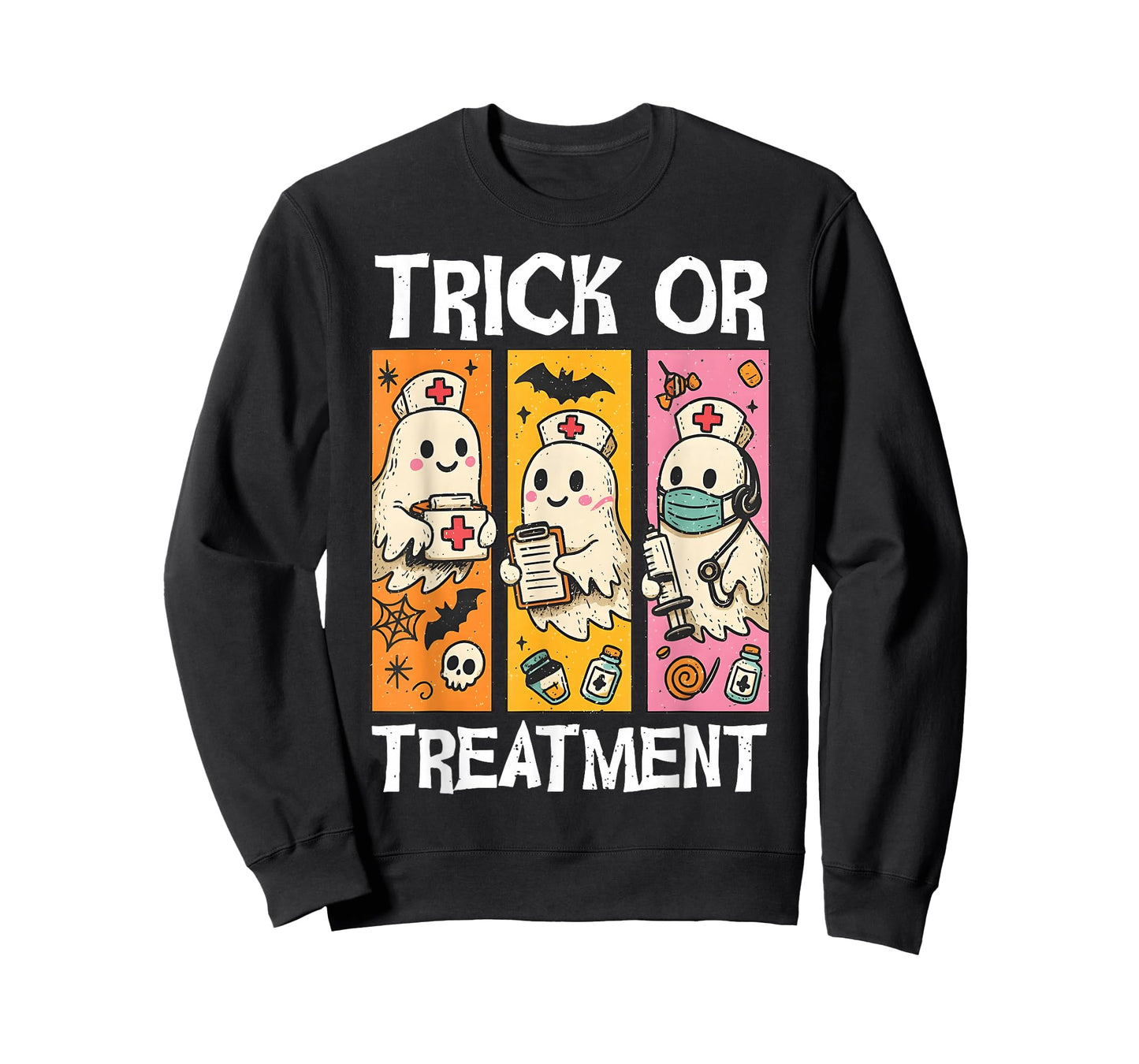 Trick Or Treatment Funny Halloween Radiation Rad Therapy T-Shirt