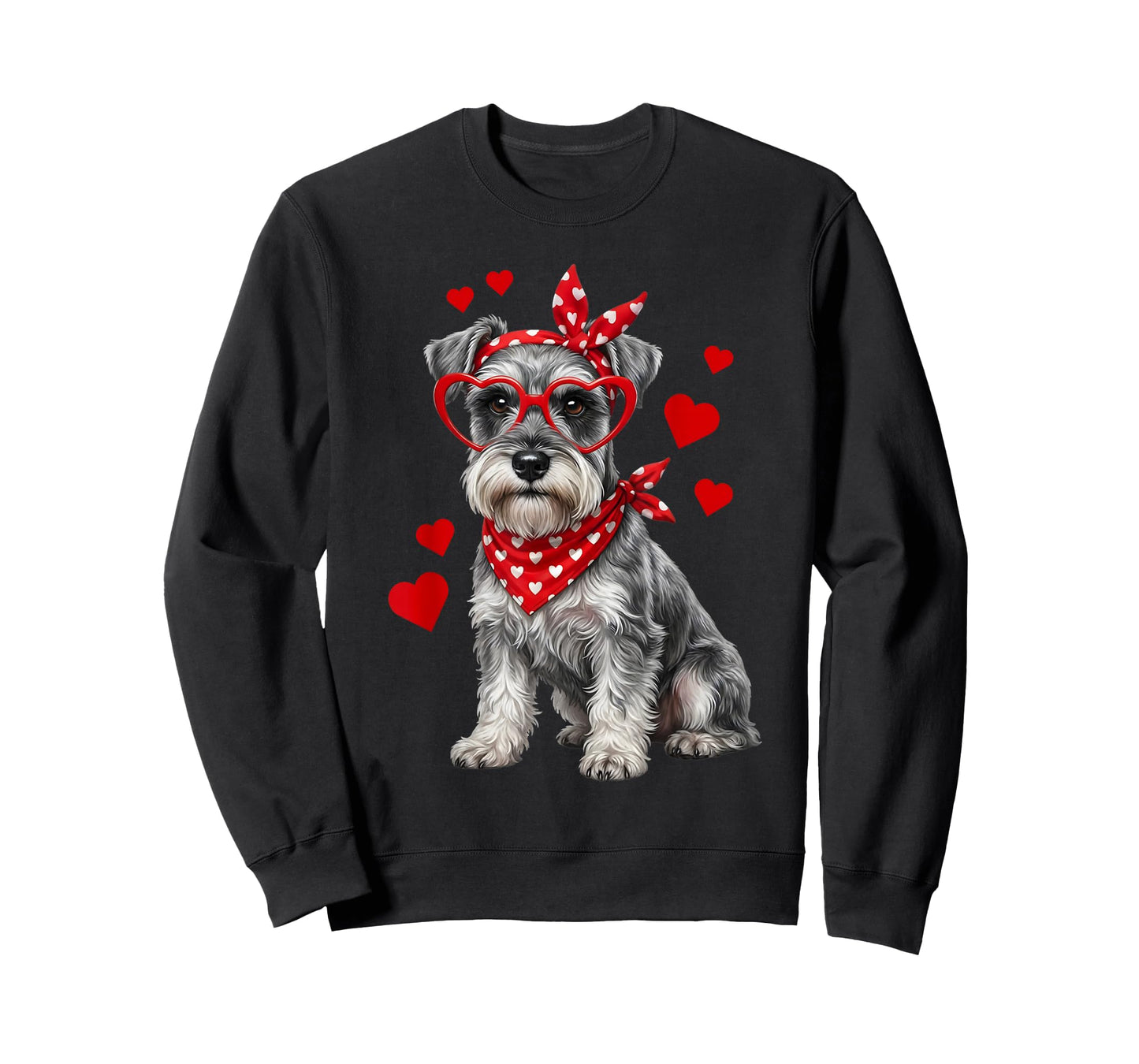 Miniature Schnauzer Valentines Day Dog Lover Heart T-Shirt